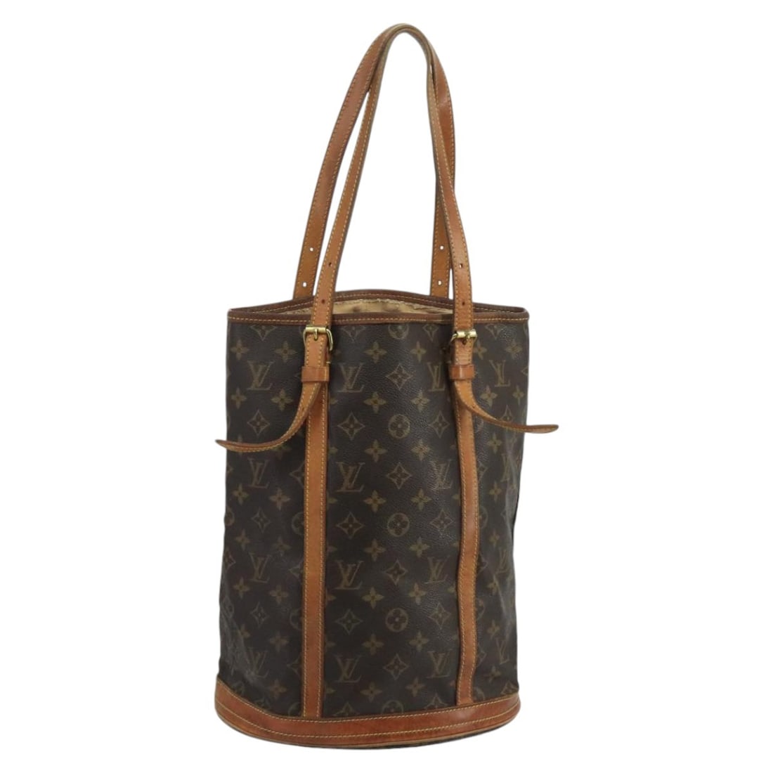LOUIS VUITTON Monogram Bucket GM Shoulder Bag M42236 Adjustable Strap: LOUIS VUITTON Monogram Bucket GM Shoulder Bag M42236 Adjustable Strap This authentic LOUIS VUITTON Monogram Bucket GM Shoulder Bag is a stylish accessory crafted from durable Monogram Canvas, showcasi