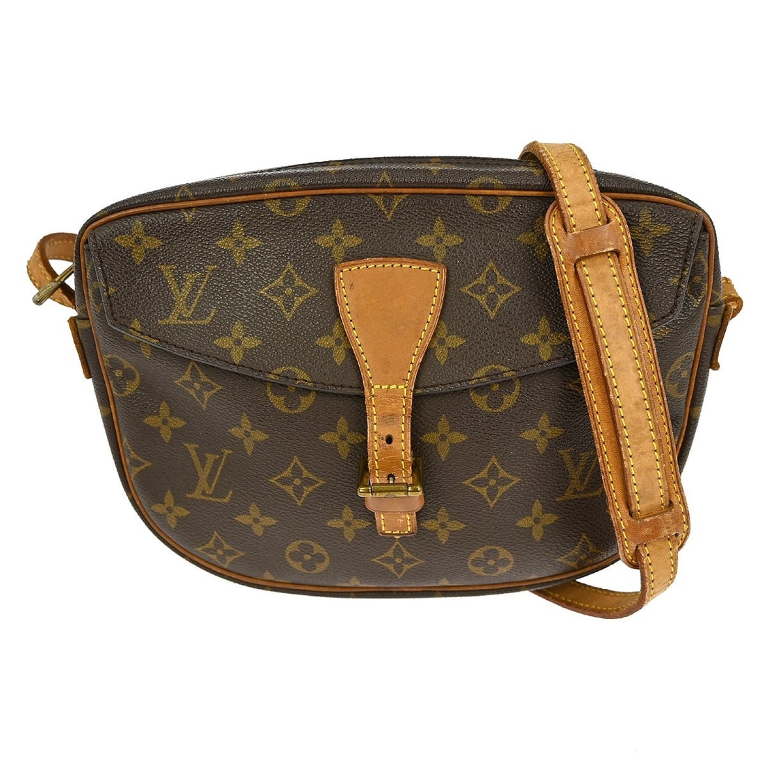 Louis Vuitton Jeune Fille MM Monogram Canvas Small Brown Shoulder Bag: Louis Vuitton Jeune Fille MM Monogram Canvas Small Brown Shoulder Bag This Louis Vuitton Jeune Fille MM shoulder bag features the iconic monogram canvas exterior with a brown finish and beige crossbod