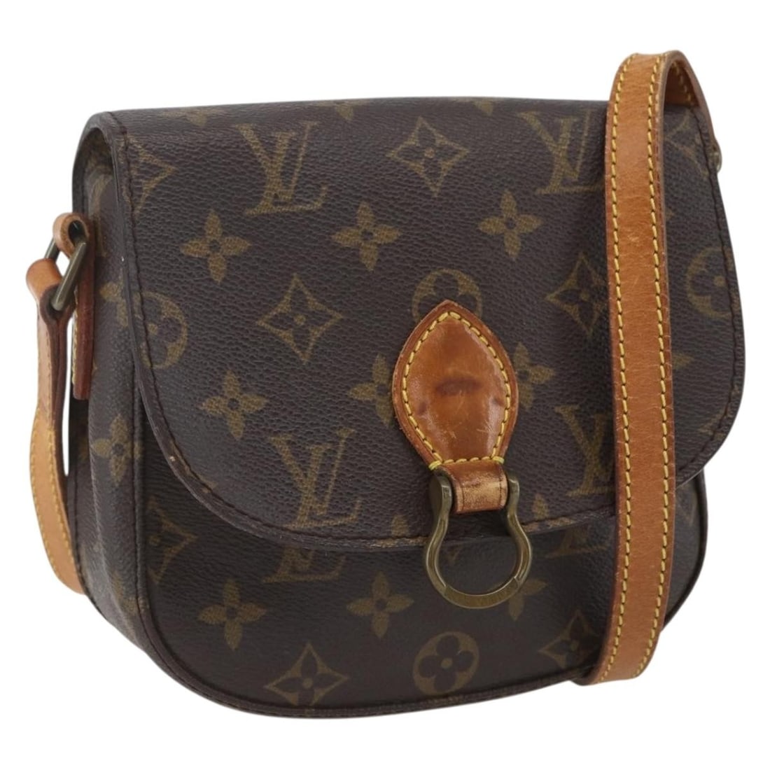 Louis Vuitton Saint Cloud PM Monogram Canvas Shoulder Bag M51244 France: Louis Vuitton Saint Cloud PM Monogram Canvas Shoulder Bag M51244 France This Louis Vuitton Saint Cloud PM is a shoulder bag crafted from the signature monogram canvas. The bag features a classic monog