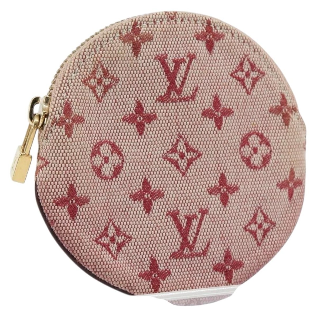 LOUIS VUITTON Monogram Mini Coin Purse Red M92462 Auth: LOUIS VUITTON Monogram Mini Coin Purse Red M92462 Auth This authentic LOUIS VUITTON Monogram Mini Porte Monnaie Ron Coin Purse in striking red showcases the brand's iconic style. Crafted from Monogram