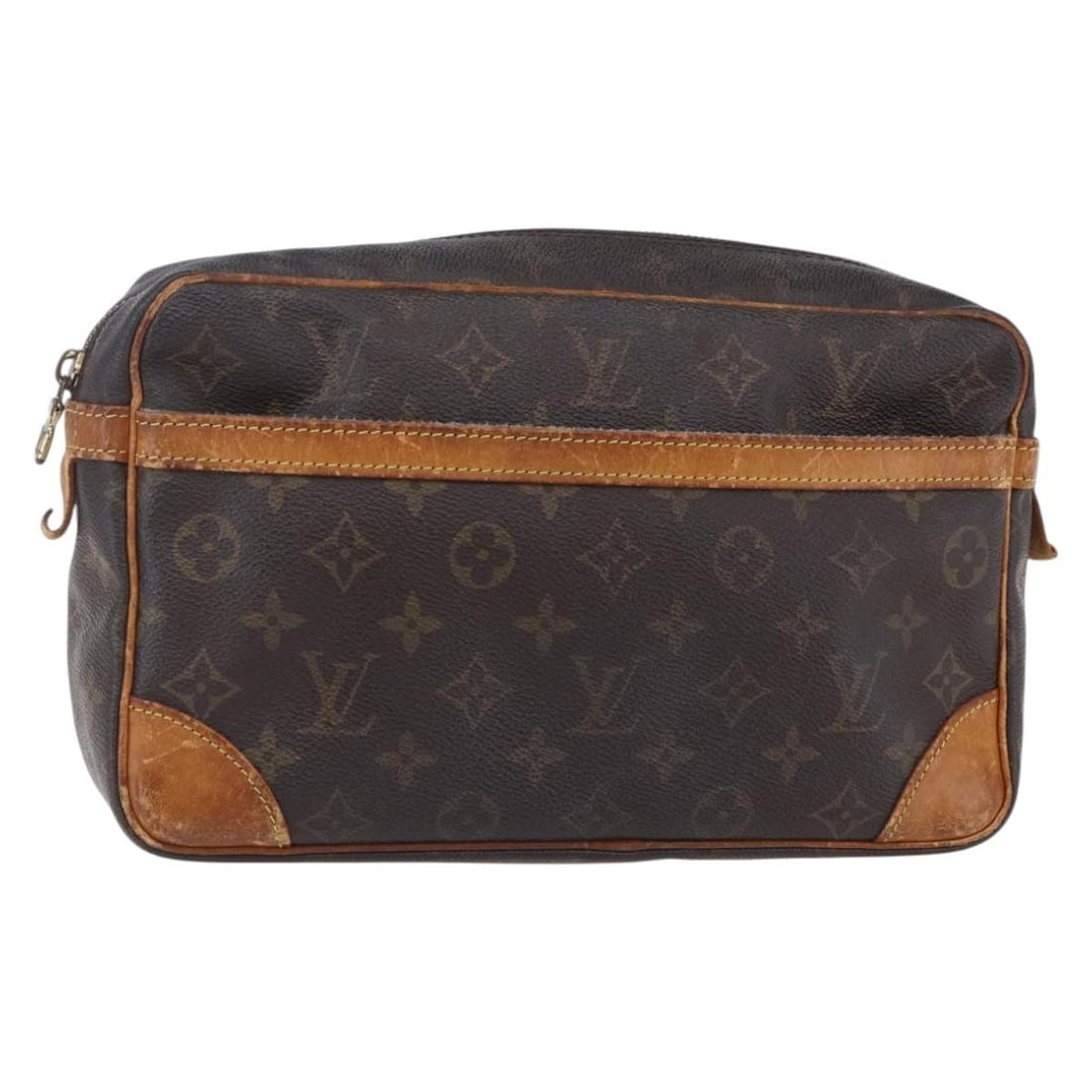 LOUIS VUITTON Monogram Compiegne 28 Clutch Bag M51845 Auth (1 of 18)