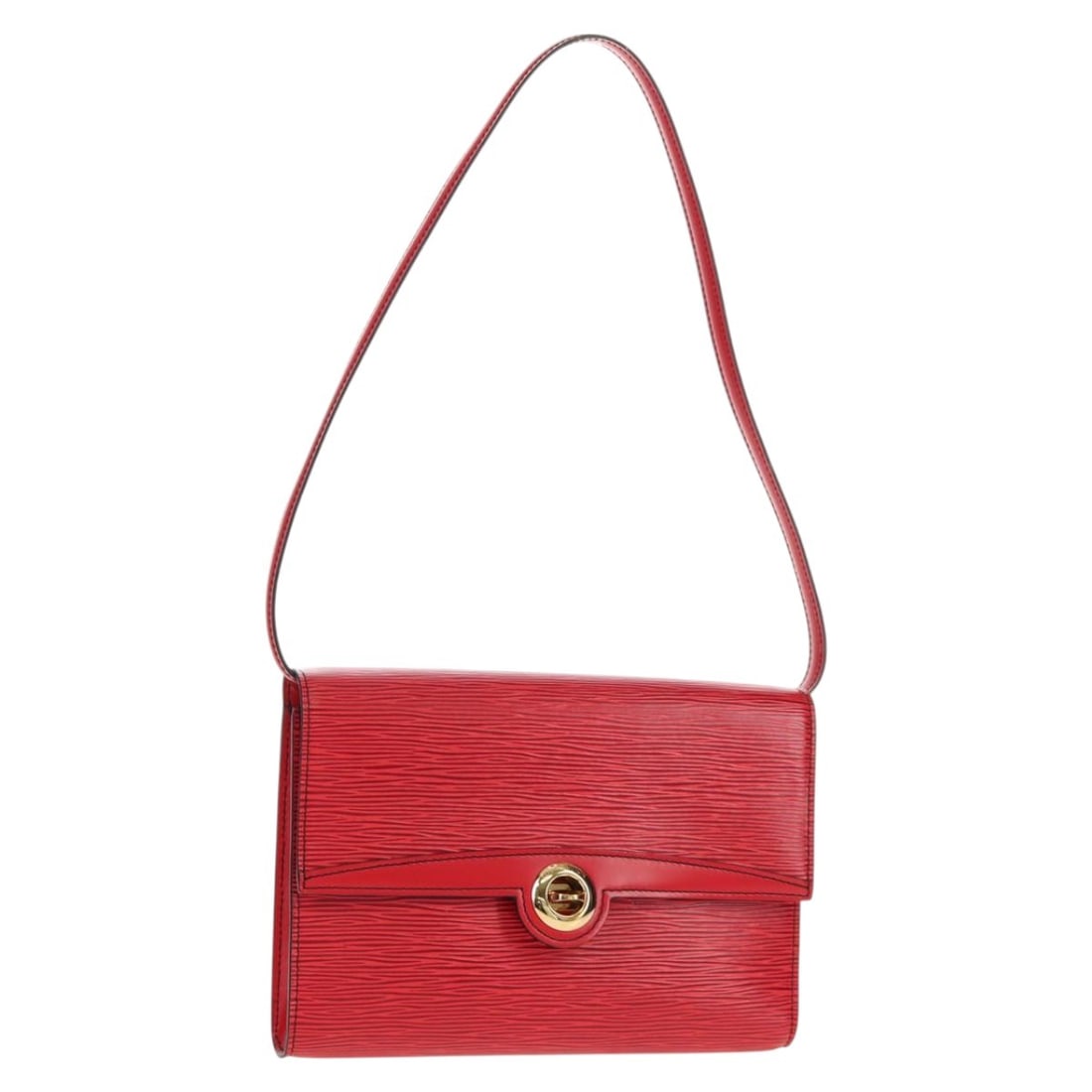 LOUIS VUITTON Red Epi Pochette Arche Shoulder Bag M52577 (1 of 18)