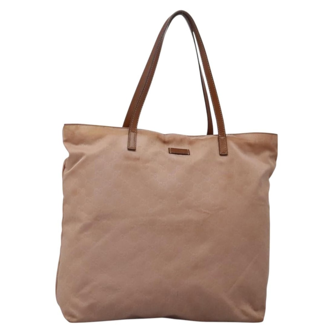 GUCCI GG Canvas Pink Silver Tote Bag Nylon 295252 Authentic: GUCCI GG Canvas Pink Silver Tote Bag Nylon 295252 Authentic Introducing a stylish and functional Gucci GG Canvas Tote Bag, crafted from durable nylon in a chic pink and silver color combination. This