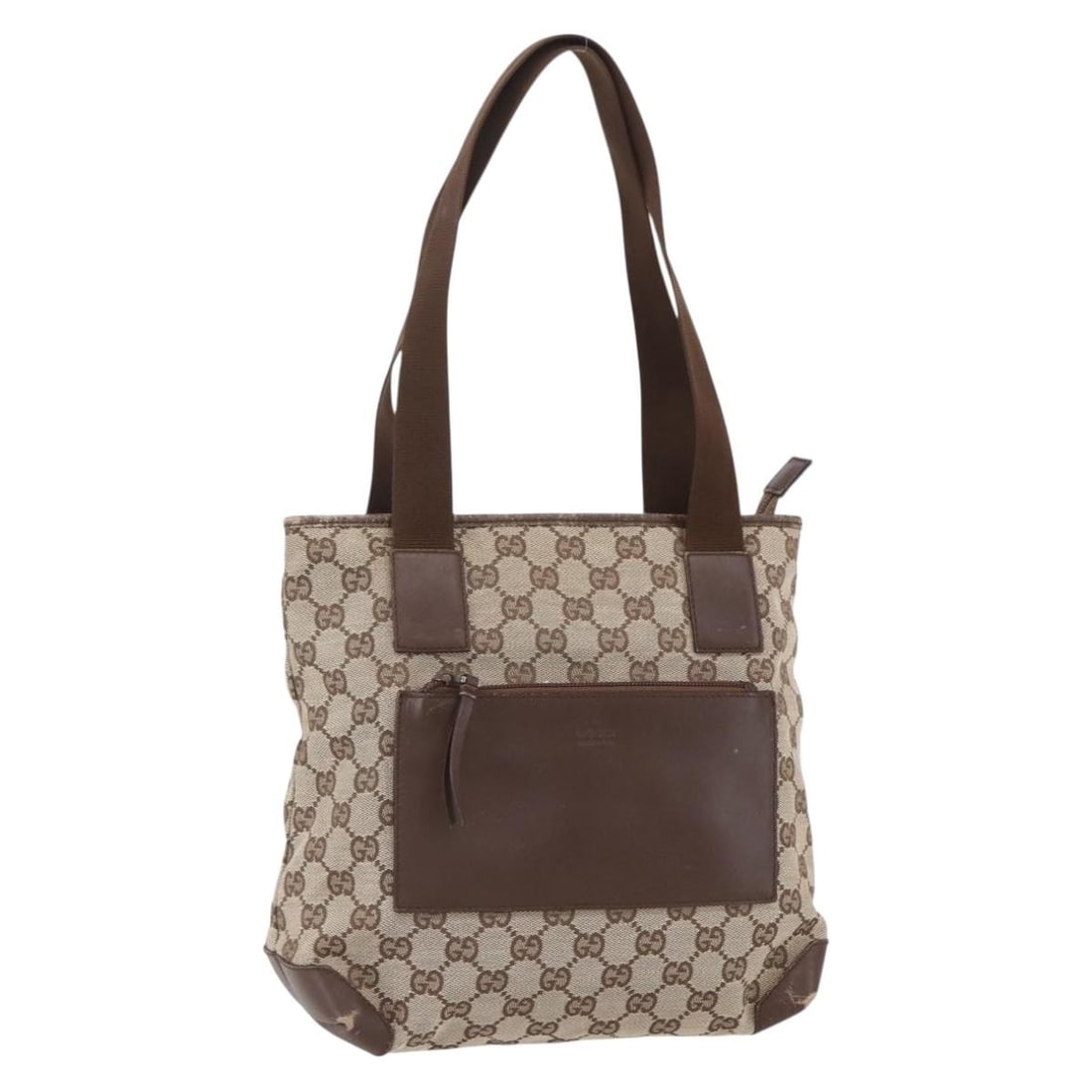 GUCCI Beige Silver GG Canvas Tote Bag 28893 Auth Italy: GUCCI Beige Silver GG Canvas Tote Bag 28893 Auth Italy This authentic GUCCI GG Canvas Tote Bag combines luxury and practicality with its elegant beige and silver exterior. Crafted in Italy, this tote