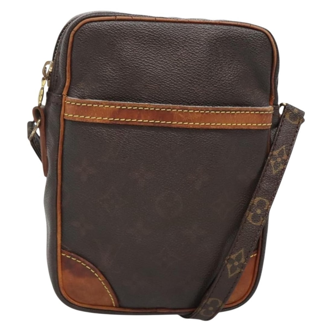 LOUIS VUITTON Monogram Danube Shoulder Bag M45266 Auth France: LOUIS VUITTON Monogram Danube Shoulder Bag M45266 Auth France Elevate your style with this authentic LOUIS VUITTON Monogram Danube Shoulder Bag, model M45266. Crafted from durable Monogram Canvas, thi