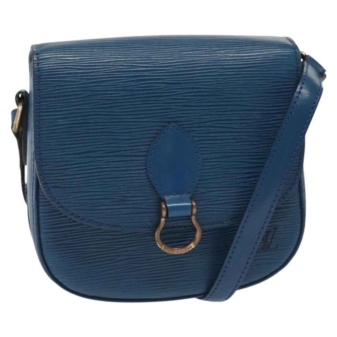 Louis Vuitton Epi Saint Cloud PM Blue Shoulder Bag M52195 Authenticated: Louis Vuitton Epi Saint Cloud PM Blue Shoulder Bag M52195 Authenticated This LOUIS VUITTON Epi Saint Cloud PM Shoulder Bag in blue is a stylish accessory crafted from durable Epi leather. Its compact