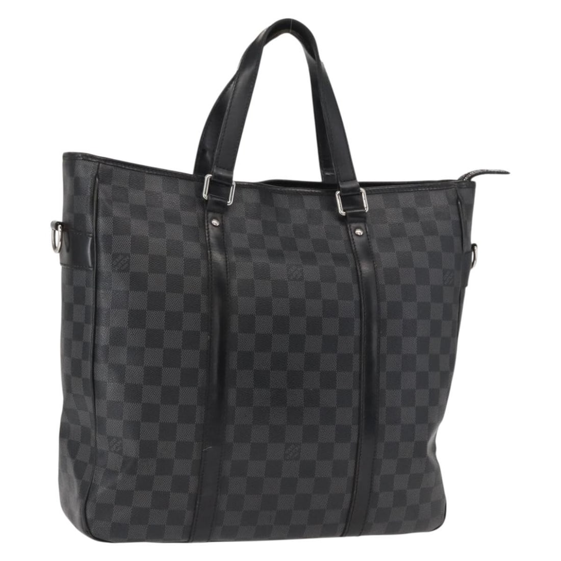 Louis Vuitton Damier Graphite Canvas Tadao N51192 Shoulder Bag: Louis Vuitton Damier Graphite Canvas Tadao N51192 Shoulder Bag This is a Louis Vuitton Damier Graphite Tadao shoulder bag, designed for versatile use as a 2-way carry option. Crafted from Damier Graph
