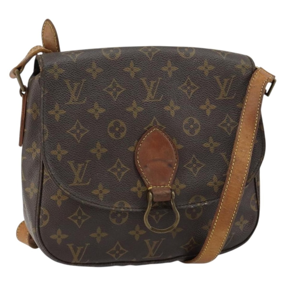 LOUIS VUITTON Monogram Saint Cloud GM Shoulder Bag M51242 Auth France: LOUIS VUITTON Monogram Saint Cloud GM Shoulder Bag M51242 Auth France Elevate your style with the LOUIS VUITTON Monogram Saint Cloud GM Shoulder Bag, a timeless accessory that combines functionality w