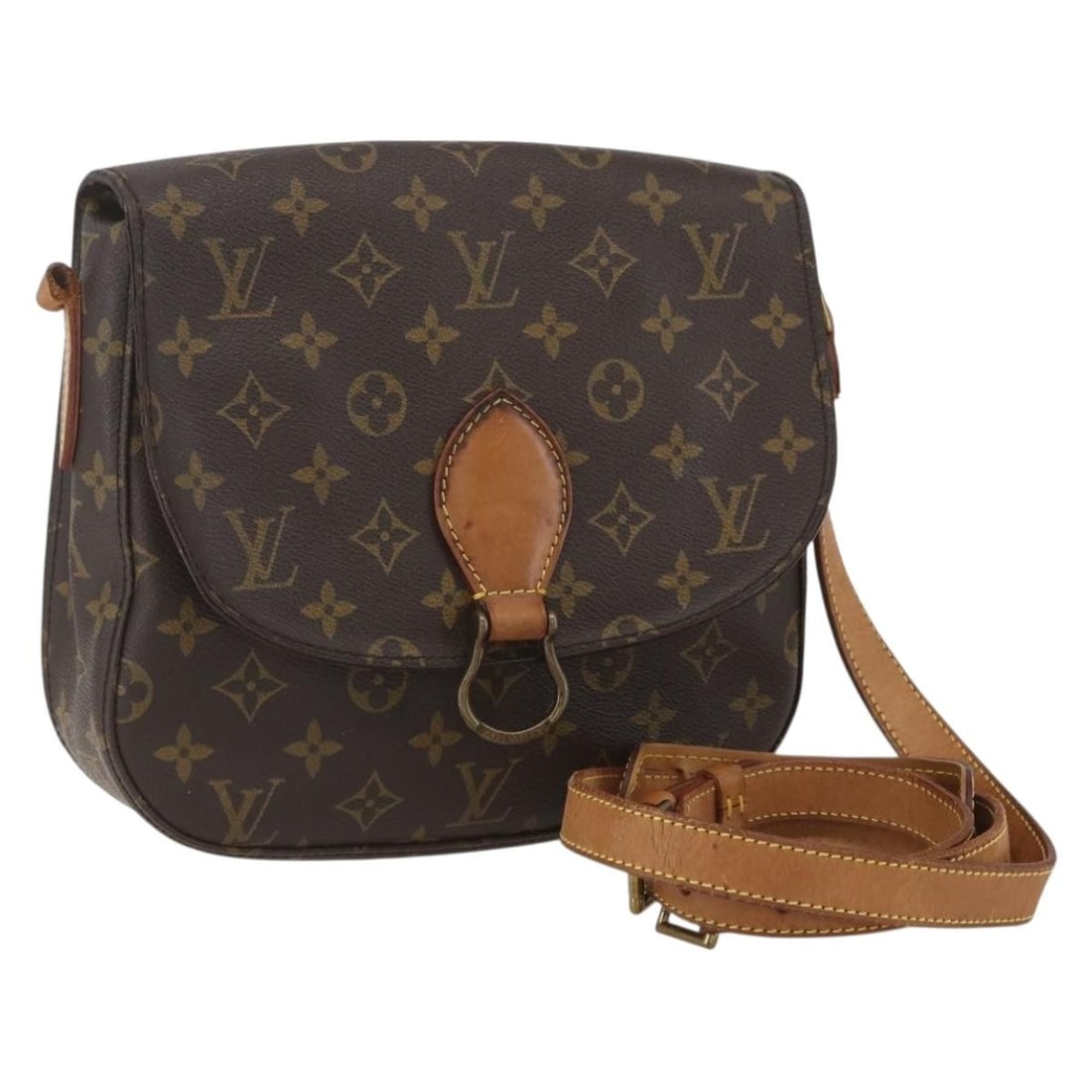 Louis Vuitton Saint Cloud GM Monogram Canvas Shoulder Bag M51242 France: Louis Vuitton Saint Cloud GM Monogram Canvas Shoulder Bag M51242 France This Louis Vuitton Monogram Saint Cloud GM shoulder bag features the iconic monogram canvas exterior and adjustable shoulder str