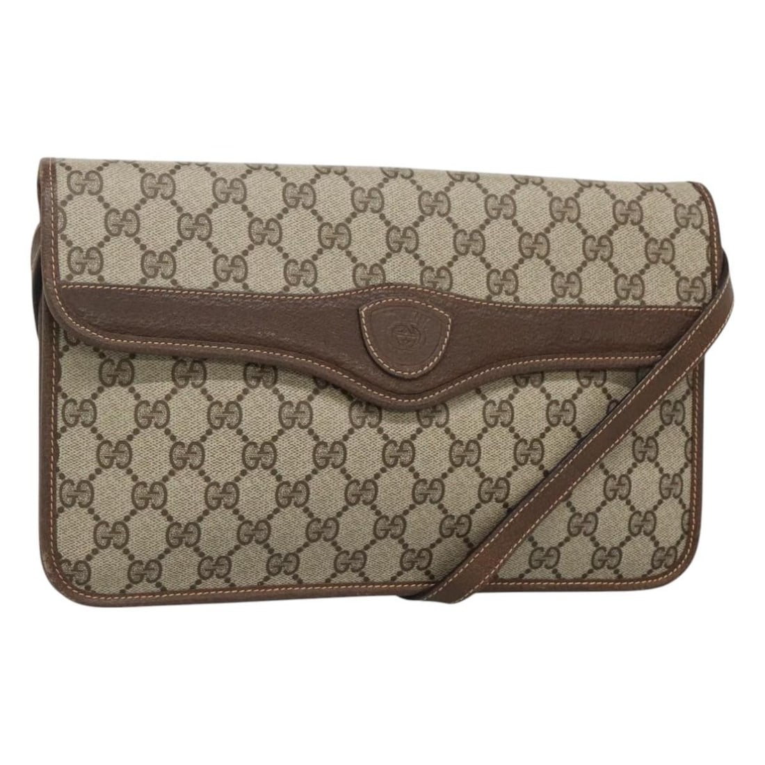 GUCCI GG Supreme Beige PVC Shoulder Bag 004 904 0671 Auth Made in Italy: GUCCI GG Supreme Beige PVC Shoulder Bag 004 904 0671 Auth Made in Italy This authentic GUCCI GG Supreme Shoulder Bag is a stylish accessory made from durable PVC leather, showcasing a classic beige co