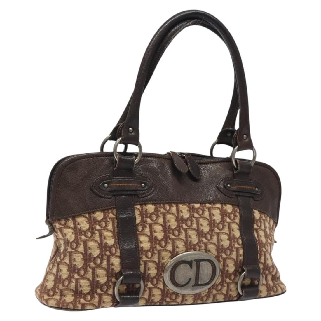 Christian Dior Brown Trotter Canvas Hand Bag Italy Auth 119161: Christian Dior Brown Trotter Canvas Hand Bag Italy Auth 119161 This Christian Dior Trotter Canvas Hand Bag showcases a stylish and iconic design, perfect for fashion enthusiasts. Crafted from durable