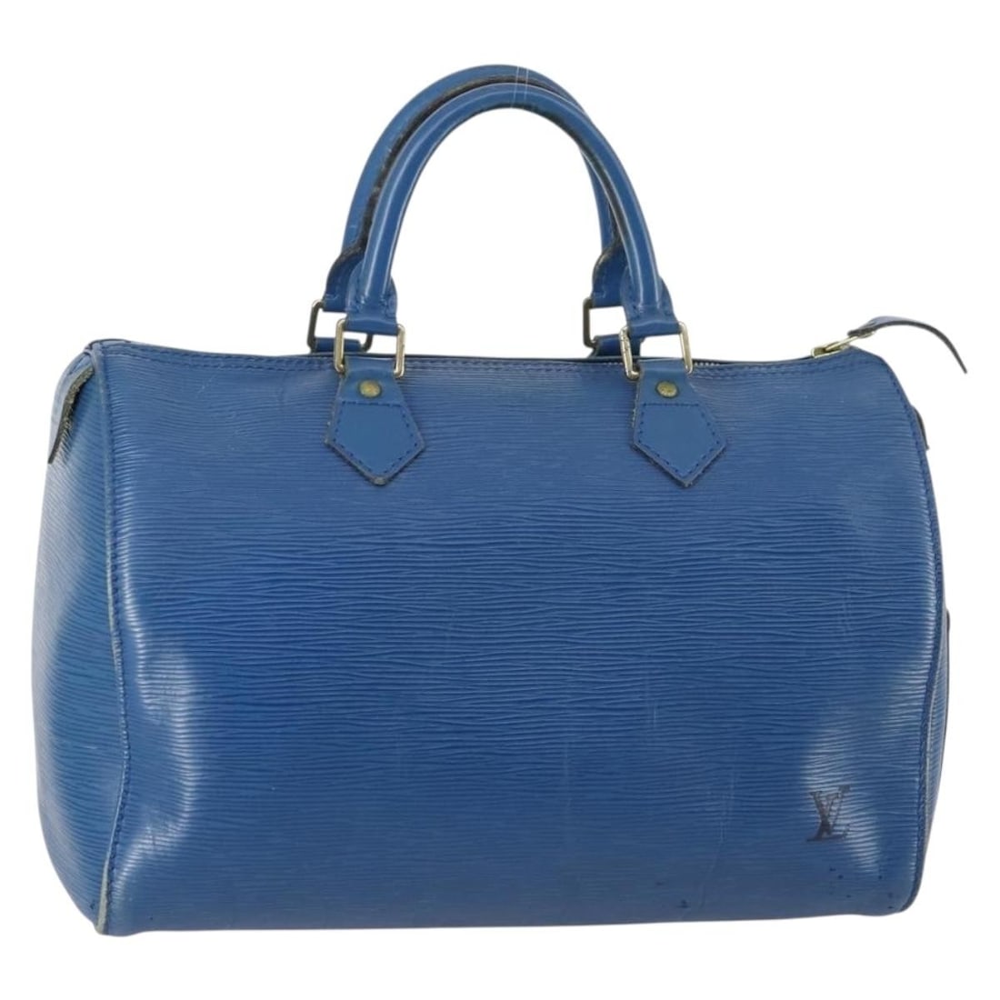 Louis Vuitton Epi Speedy 30 Hand Bag Toledo Blue M43005 Authentic (1 of 18)