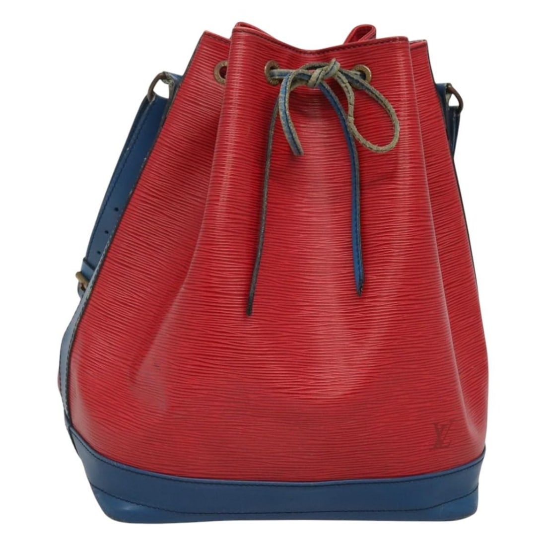 LOUIS VUITTON Epi Noe Bicolor Shoulder Bag Red Blue M44084 (1 of 18)
