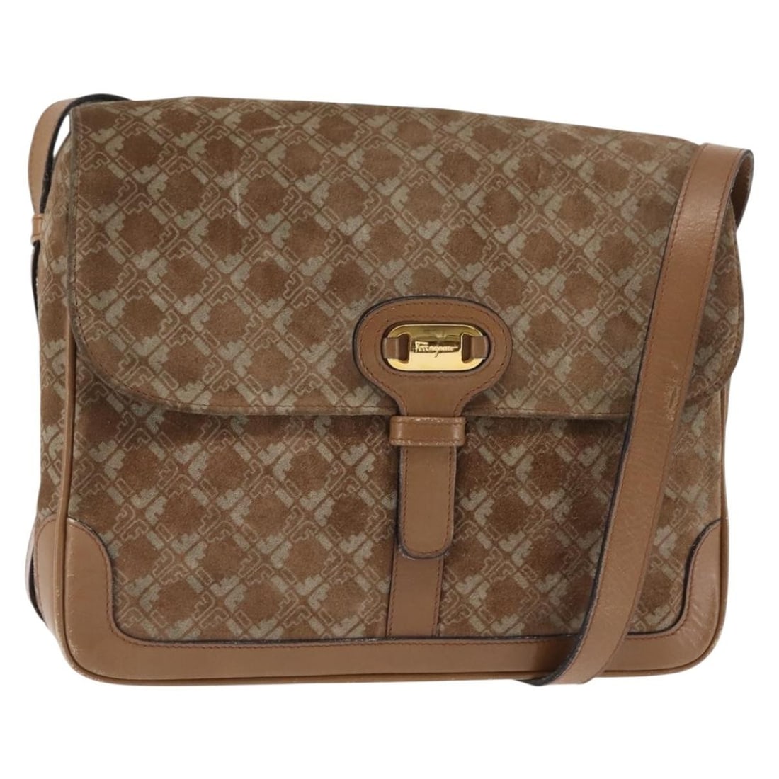 Salvatore Ferragamo Beige Suede Shoulder Bag Italy Auth BA6792: Salvatore Ferragamo Beige Suede Shoulder Bag Italy Auth BA6792 This authentic Salvatore Ferragamo shoulder bag is a stylish accessory crafted from high-quality beige suede. Designed for versatility, i