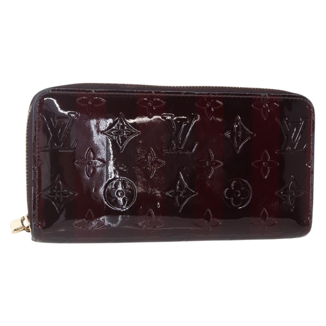 LOUIS VUITTON Amarante Vernis Rayure Zippy Long Wallet M91717 Authentic France: LOUIS VUITTON Amarante Vernis Rayure Zippy Long Wallet M91717 Authentic France Experience timeless elegance with the LOUIS VUITTON Vernis Rayure Zippy Long Wallet in a luxurious Amarante patent leathe