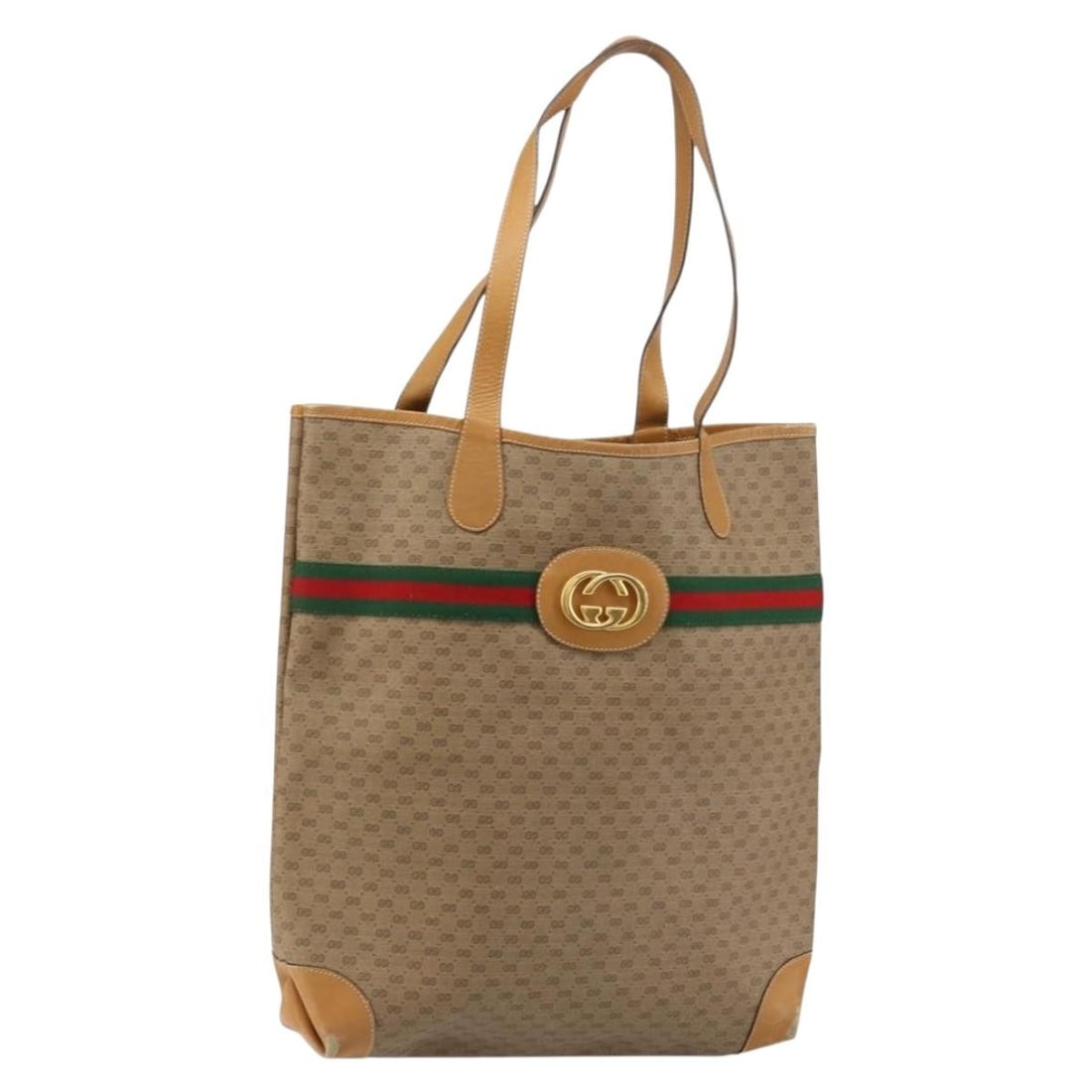 GUCCI Micro GG Supreme Tote Bag PVC Beige 002 904 0131 Authentic (1 of 18)