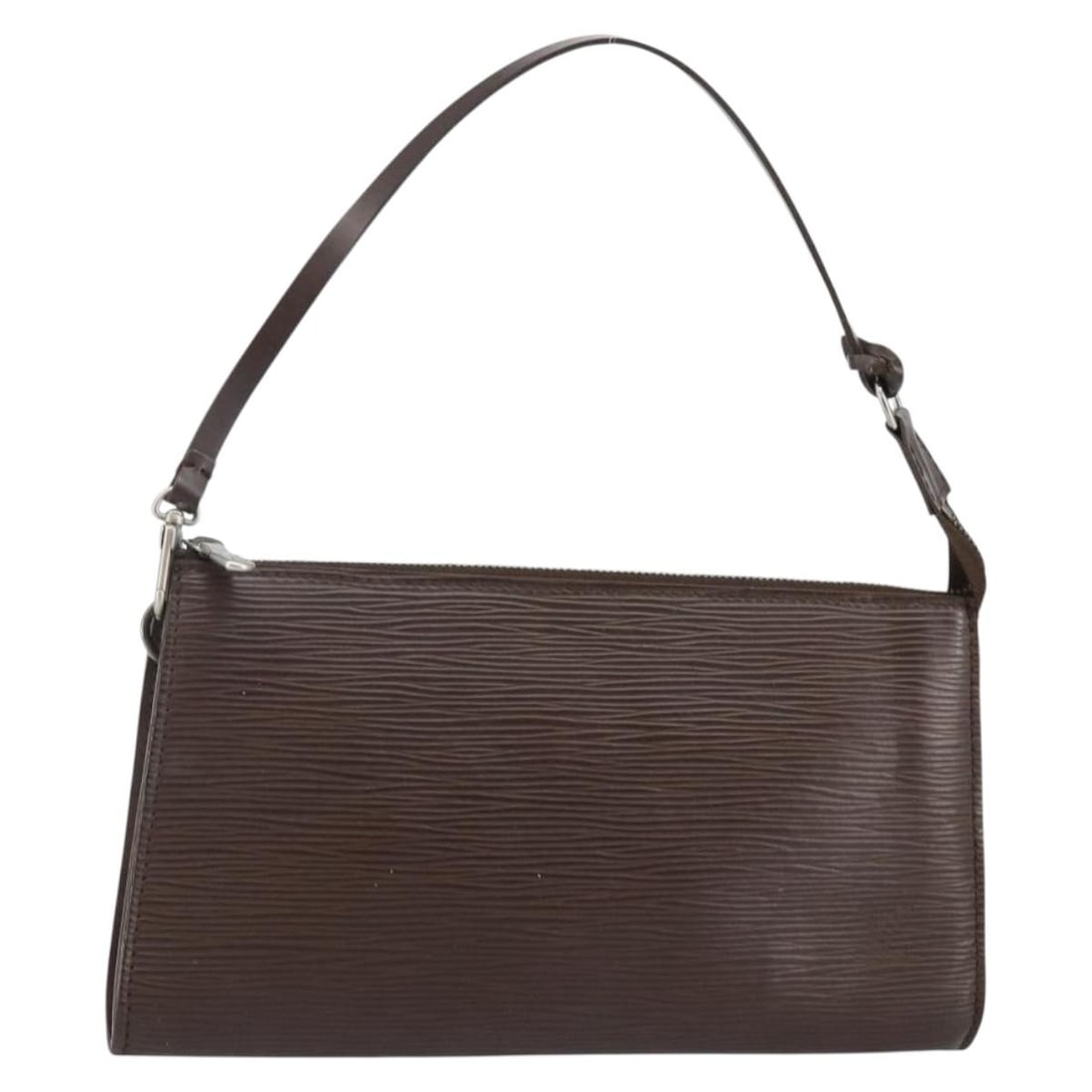 Mocha Epi Leather Pochette Accessoires by Louis Vuitton M5294D: Mocha Epi Leather Pochette Accessoires by Louis Vuitton M5294D This is a Louis Vuitton Epi Pochette Accessoires pouch in mocha, crafted from durable Epi leather. The pouch features a structured silhou
