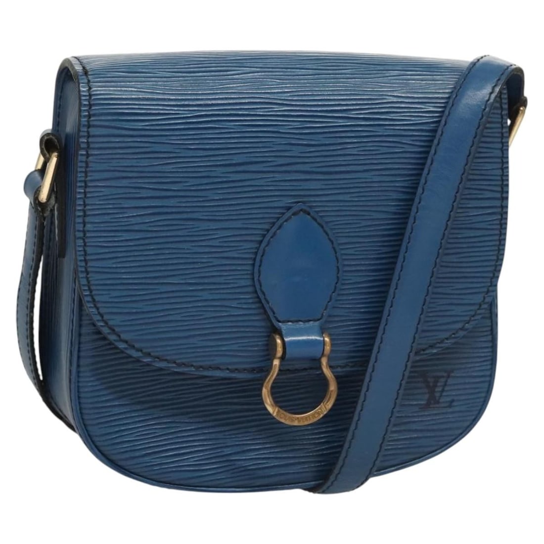 Louis Vuitton Epi Saint Cloud PM Blue Shoulder Bag M52195 Auth: Louis Vuitton Epi Saint Cloud PM Blue Shoulder Bag M52195 Auth This LOUIS VUITTON Epi Saint Cloud PM Shoulder Bag in a striking blue hue is a stylish accessory for any occasion. Crafted from durable E