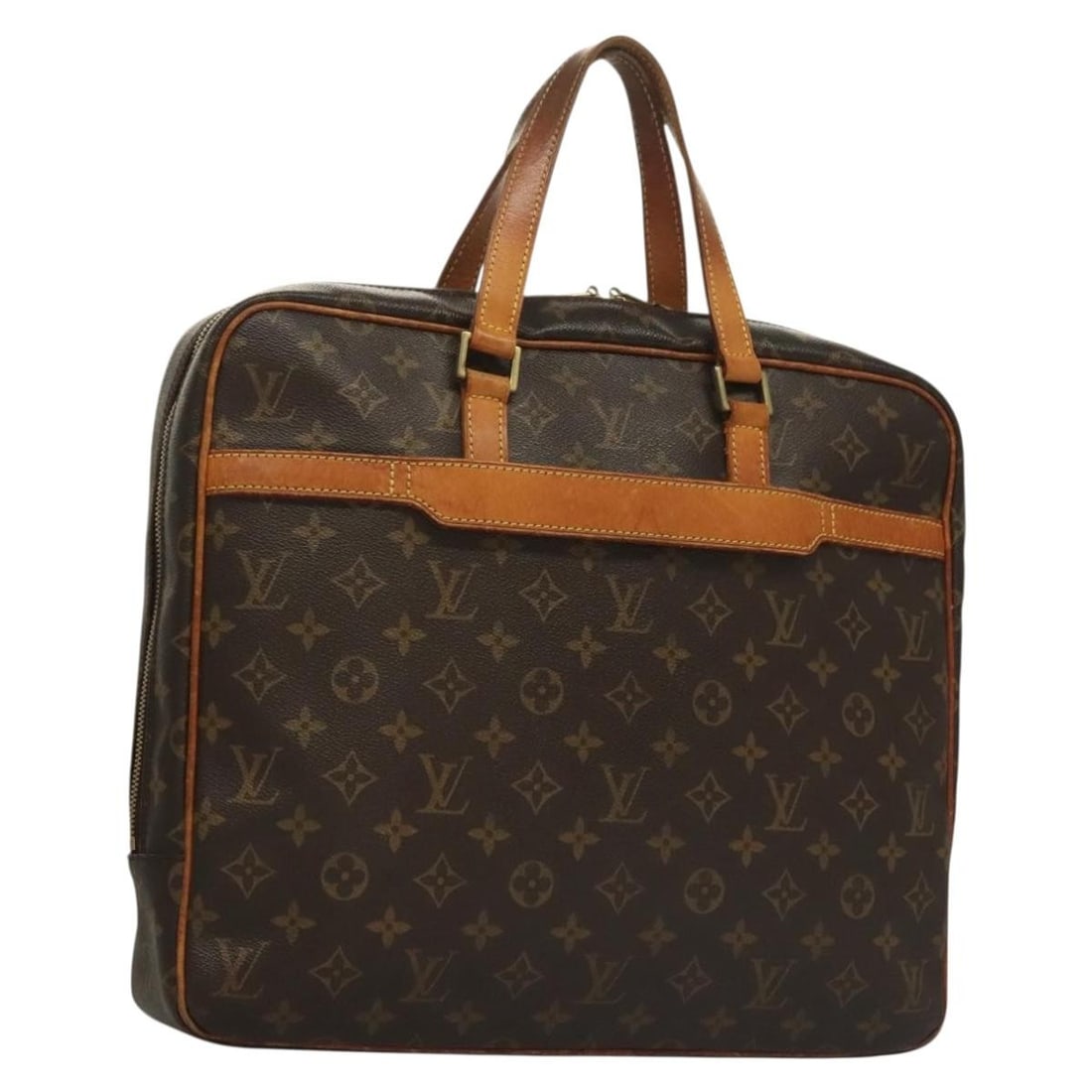 LOUIS VUITTON Monogram Porte Documents Pegas Hand Bag M53343 Authentic France (1 of 18)
