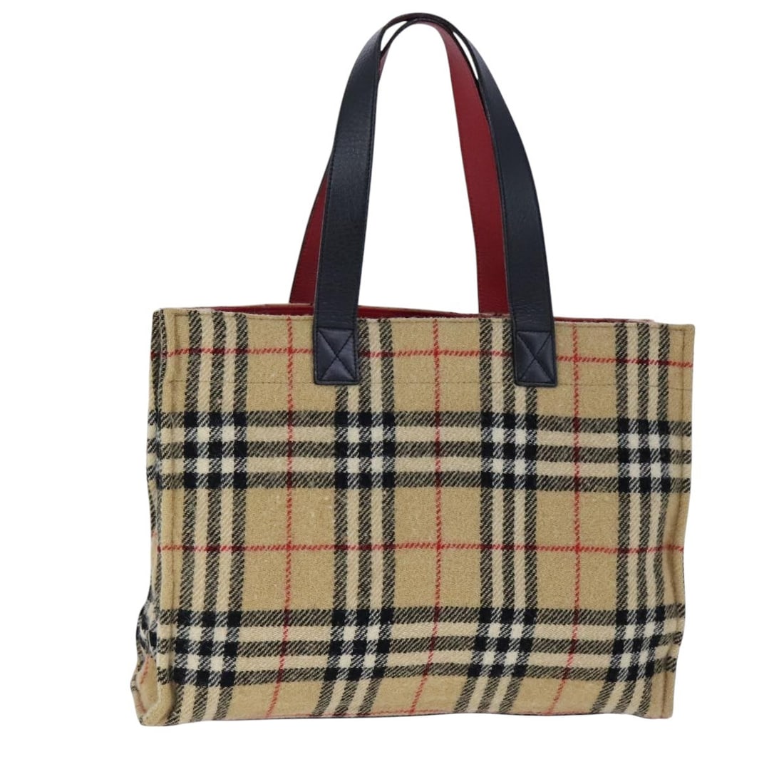 Burberrys Nova Check Beige Cotton Hand Bag Made in Japan (1 of 18)