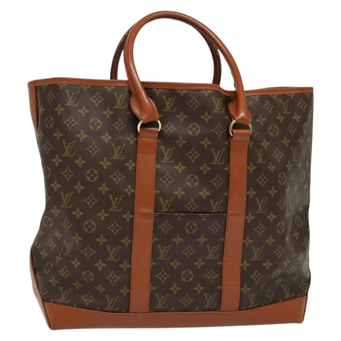 LOUIS VUITTON Monogram Sac Weekend GM Tote Bag M42420 Auth France (1 of 18)