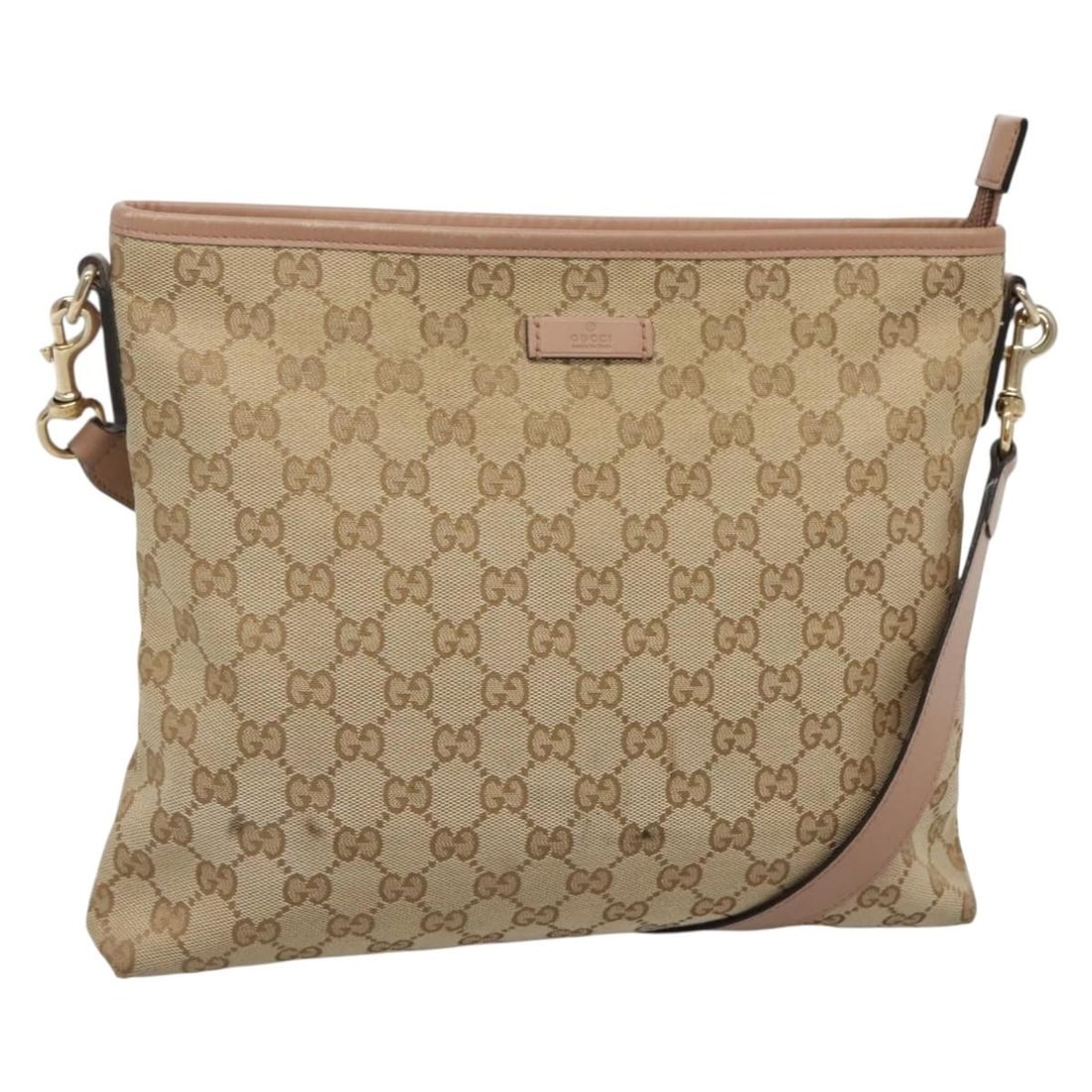 Gucci GG Canvas Shoulder Bag Beige Gold 388924 Made in Italy: Gucci GG Canvas Shoulder Bag Beige Gold 388924 Made in Italy This GUCCI GG Canvas Shoulder Bag combines elegance and functionality, crafted in Italy from durable GG canvas with a chic beige and gold e