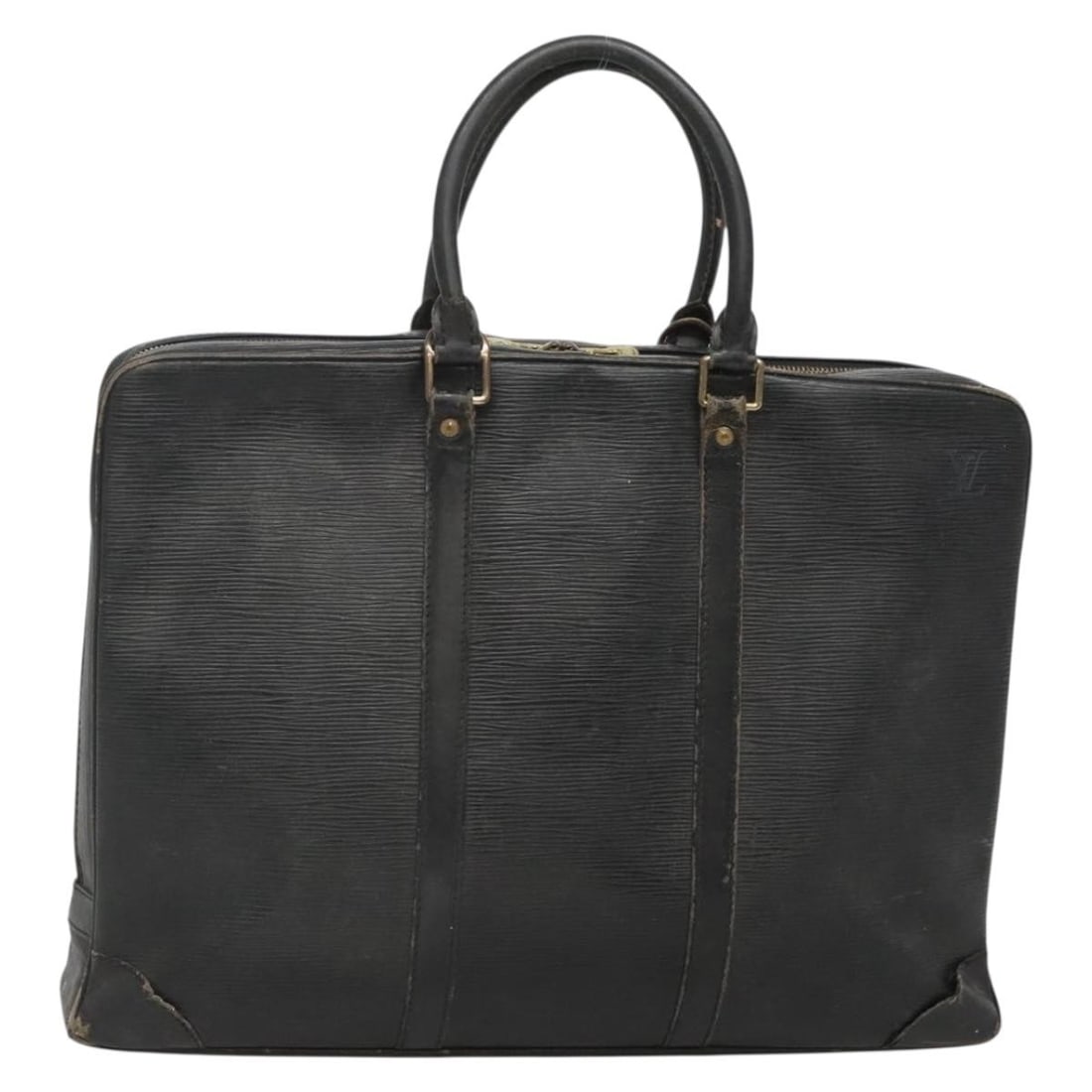 Louis Vuitton Epi Porte Documents Voyage Bag Black M54472 Made in France: Louis Vuitton Epi Porte Documents Voyage Bag Black M54472 Made in France Introducing the LOUIS VUITTON Epi Porte Documents Voyage Bag in sophisticated black, crafted from durable Epi leather. This sty