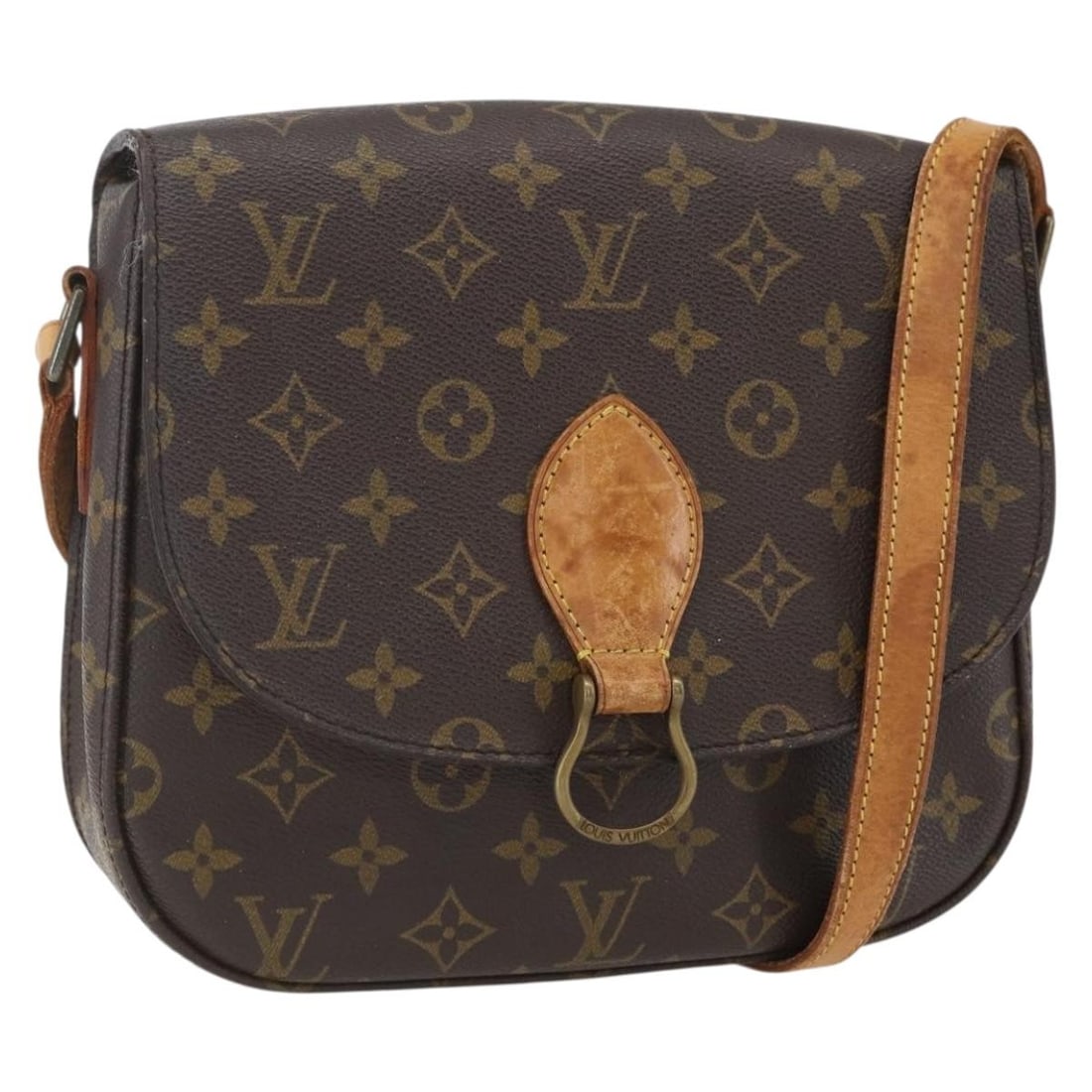LOUIS VUITTON Monogram Saint Cloud GM Shoulder Bag M51242 Authenticated: LOUIS VUITTON Monogram Saint Cloud GM Shoulder Bag M51242 Authenticated Discover the LOUIS VUITTON Monogram Saint Cloud GM Shoulder Bag, a stylish accessory crafted in France. This shoulder bag is mad