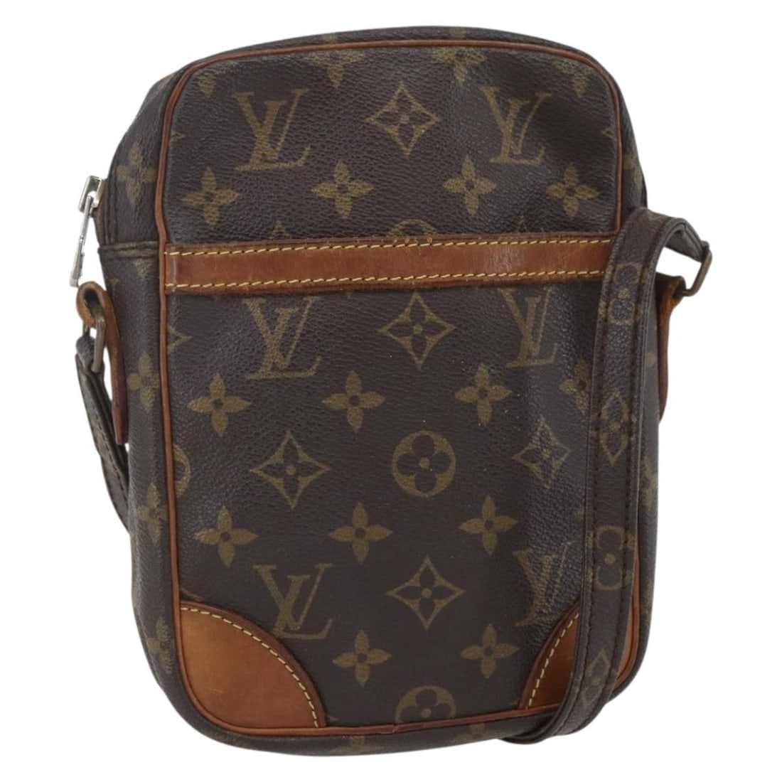 LOUIS VUITTON Monogram Danube Shoulder Bag M45266 Auth France: LOUIS VUITTON Monogram Danube Shoulder Bag M45266 Auth France This LOUIS VUITTON Monogram Danube Shoulder Bag (M45266) is a stylish and functional accessory, crafted from durable Monogram Canvas with
