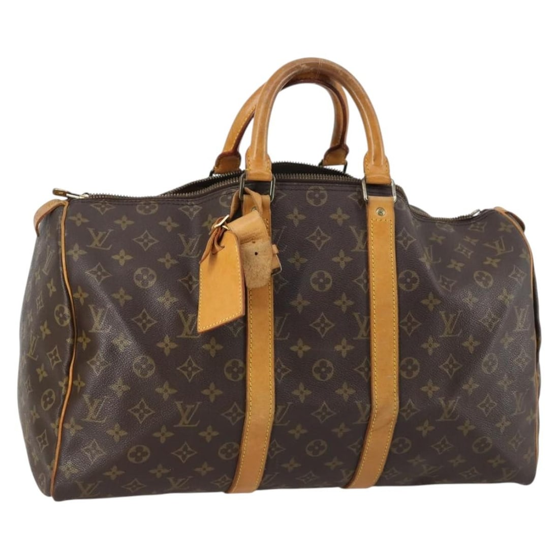 LOUIS VUITTON Monogram Keepall 45 Boston Bag M41428 Authentic (1 of 18)