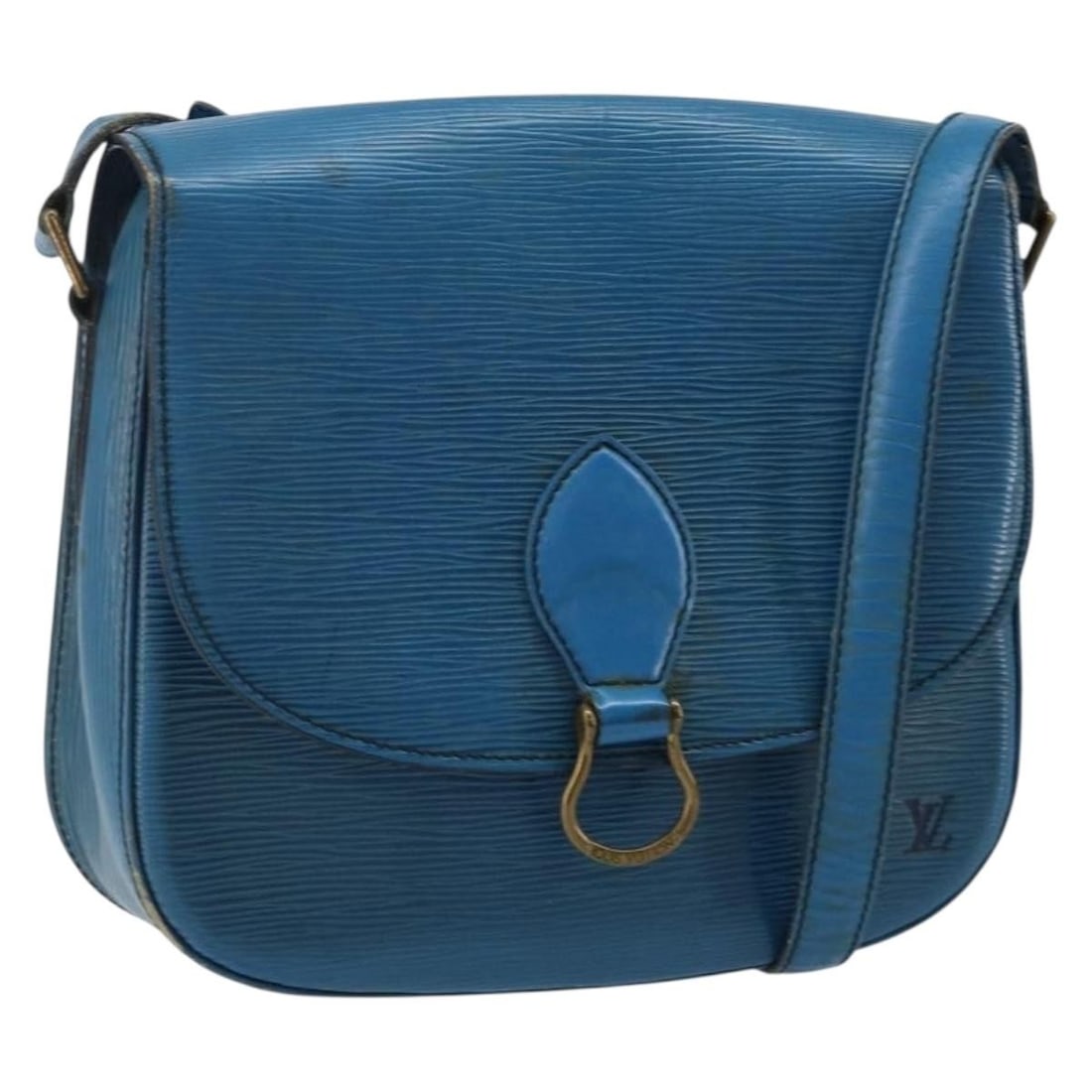 LOUIS VUITTON Epi Saint Cloud GM Shoulder Bag Toledo Blue M52195 Authentic: LOUIS VUITTON Epi Saint Cloud GM Shoulder Bag Toledo Blue M52195 Authentic This authentic LOUIS VUITTON Epi Saint Cloud GM Shoulder Bag in a striking Toledo Blue color is a stylish and functional acce