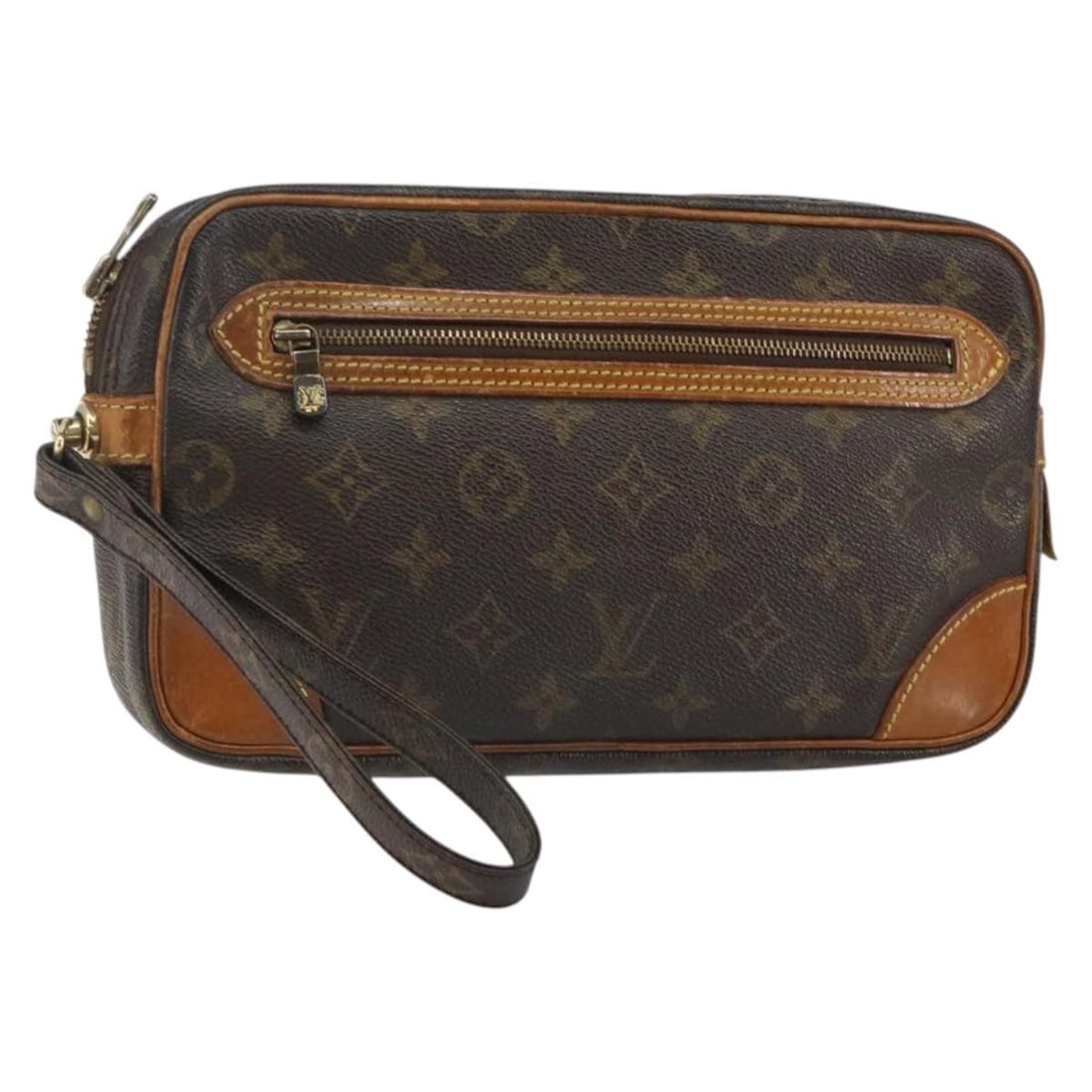 Louis Vuitton Monogram Marly Dragonne GM Clutch Bag M51825 Authentic France: Louis Vuitton Monogram Marly Dragonne GM Clutch Bag M51825 Authentic France This authentic LOUIS VUITTON Monogram Marly Dragonne GM Clutch Bag is a stylish accessory made from signature Monogram Canva