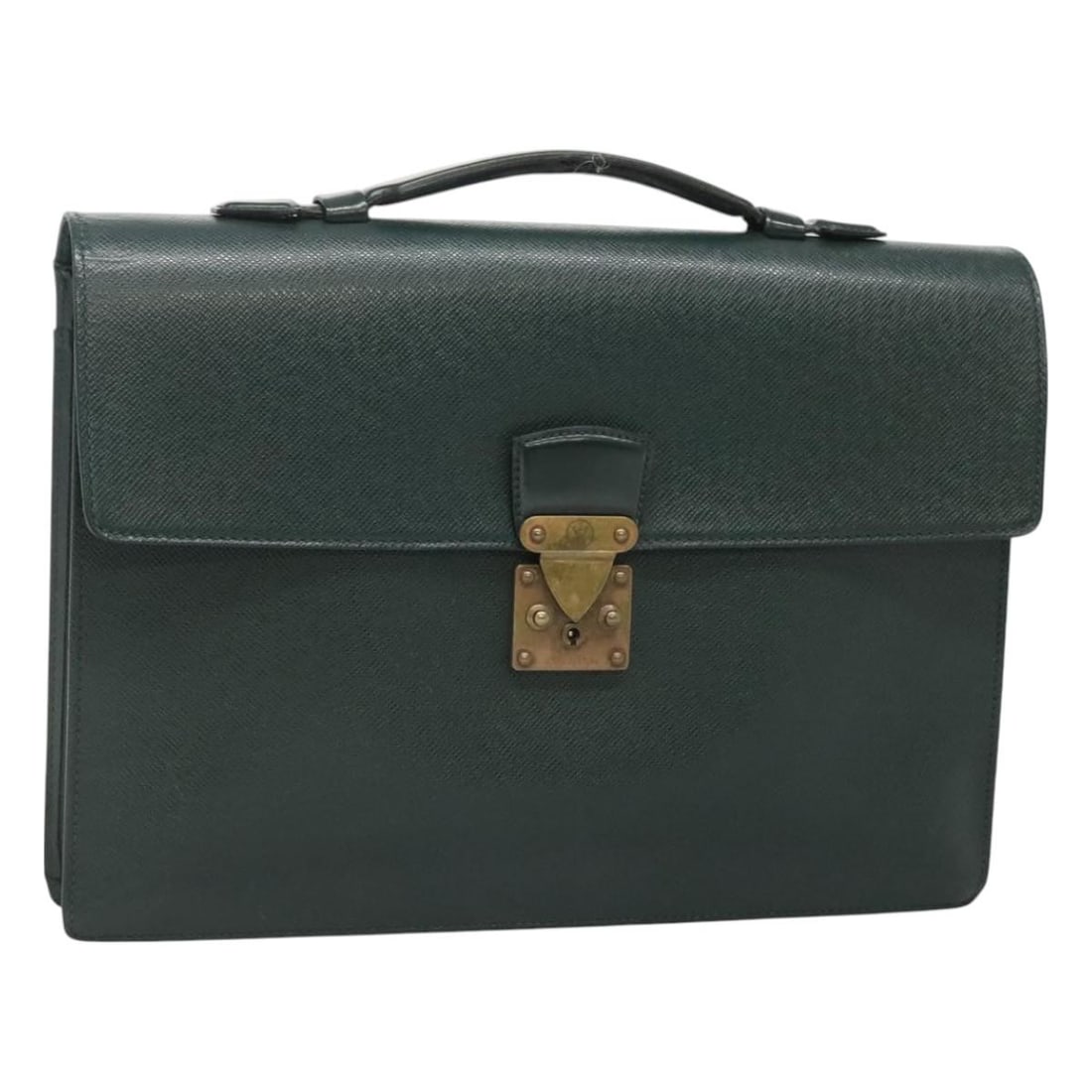 LOUIS VUITTON Taiga Serviette Kourad Business Bag Epicea M30074 Made in France (1 of 18)