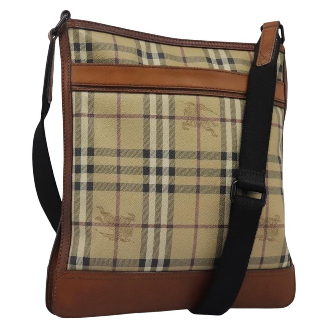 Burberry Nova Check Beige Shoulder Bag PVC Leather Made in Italy: Burberry Nova Check Beige Shoulder Bag PVC Leather Made in Italy This BURBERRY Nova Check Shoulder Bag showcases a stylish beige PVC leather exterior, perfect for both casual and formal occasions. The