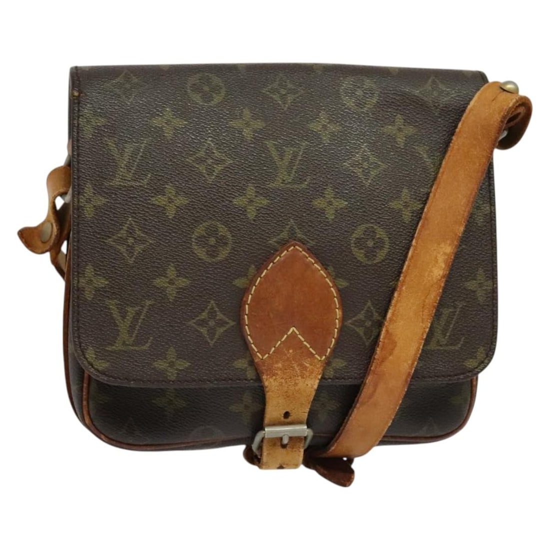 LOUIS VUITTON Monogram Cartouchiere MM Shoulder Bag Vintage M51253 Auth: LOUIS VUITTON Monogram Cartouchiere MM Shoulder Bag Vintage M51253 Auth This vintage LOUIS VUITTON Monogram Cartouchiere MM shoulder bag is a stylish accessory made from durable Monogram canvas. It fe