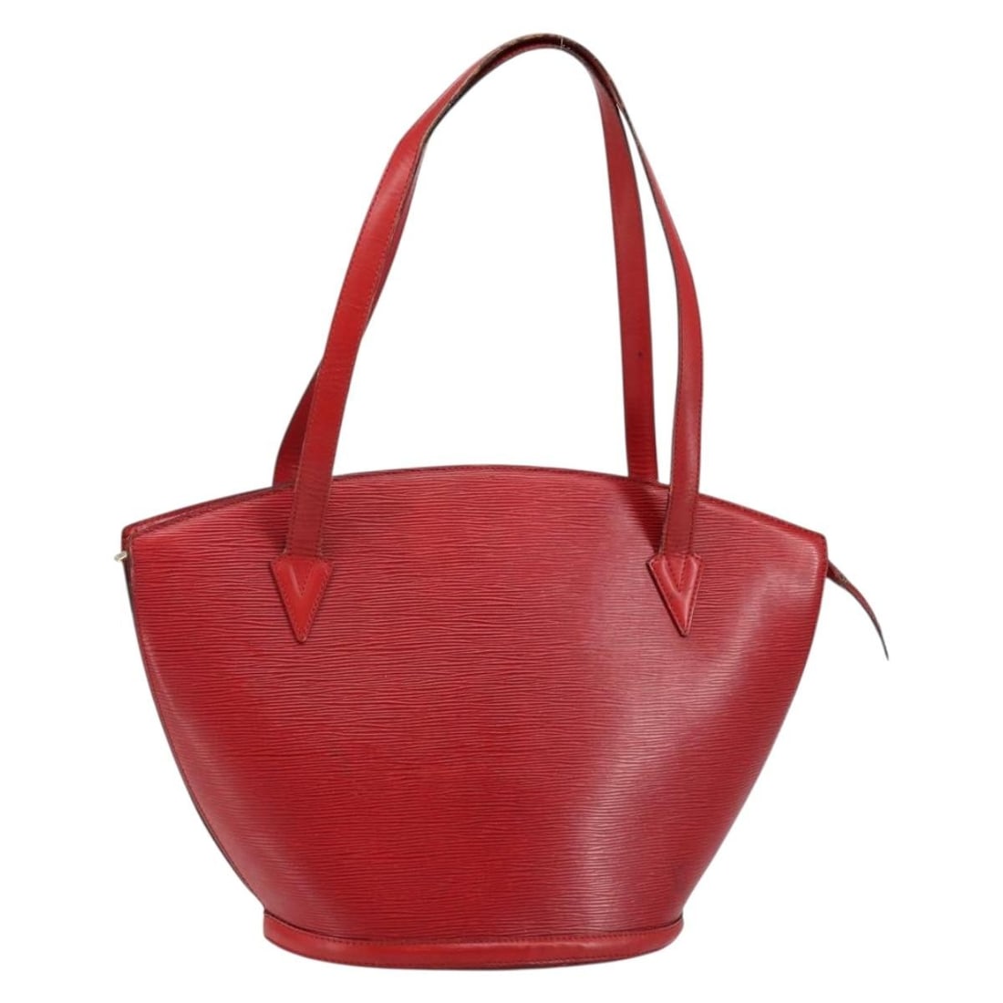 Louis Vuitton Epi Saint Jacques Red Shoulder Bag M52277 Auth: Louis Vuitton Epi Saint Jacques Red Shoulder Bag M52277 Auth This authentic Louis Vuitton Epi Saint Jacques Shoulder Bag combines functionality with a chic design. Crafted in France from high-quality