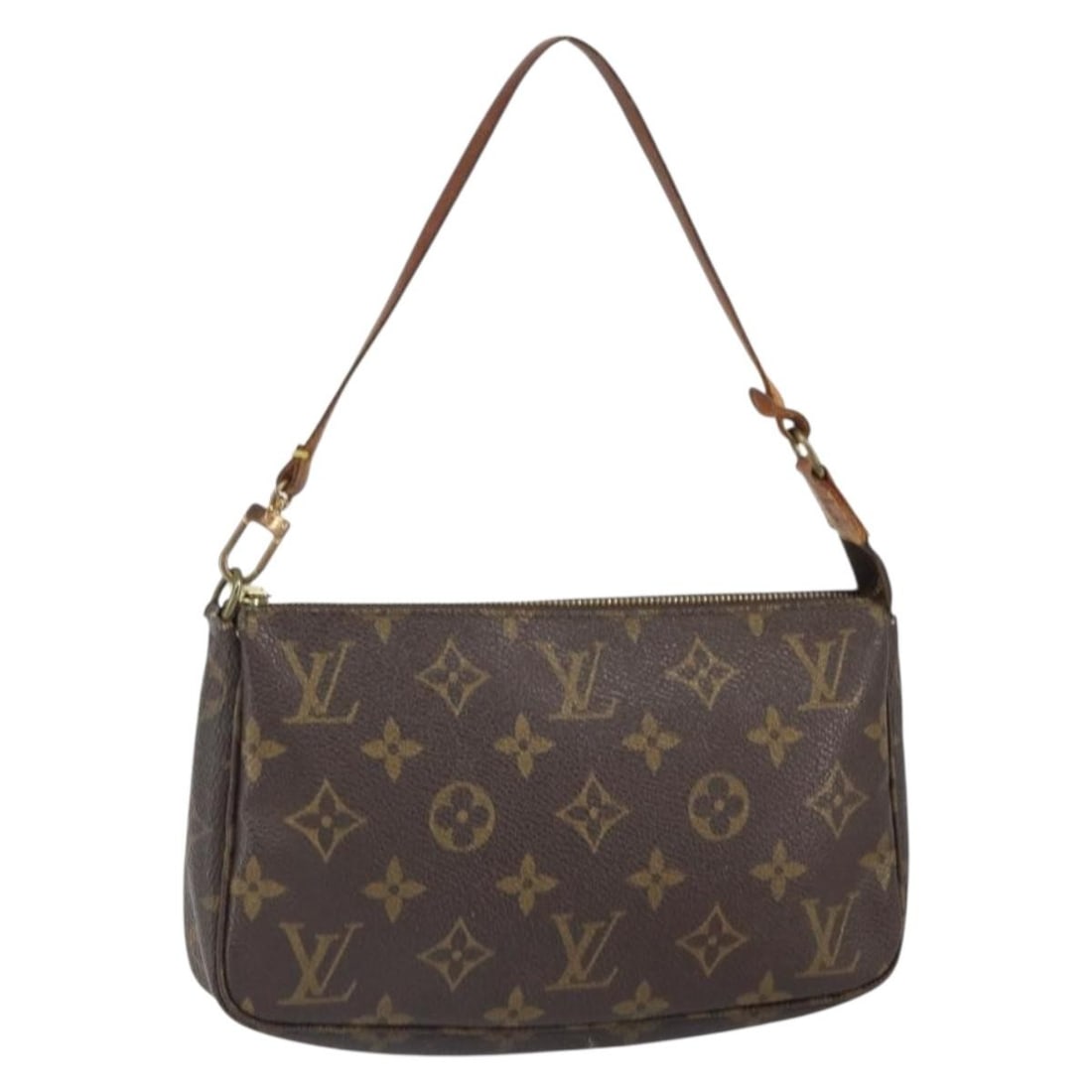 Monogram Canvas Pochette Accessoires Pouch by Louis Vuitton M51980: Monogram Canvas Pochette Accessoires Pouch by Louis Vuitton M51980 This Louis Vuitton Monogram Pochette Accessoires Pouch, model M51980, features the signature monogram canvas exterior and is crafted