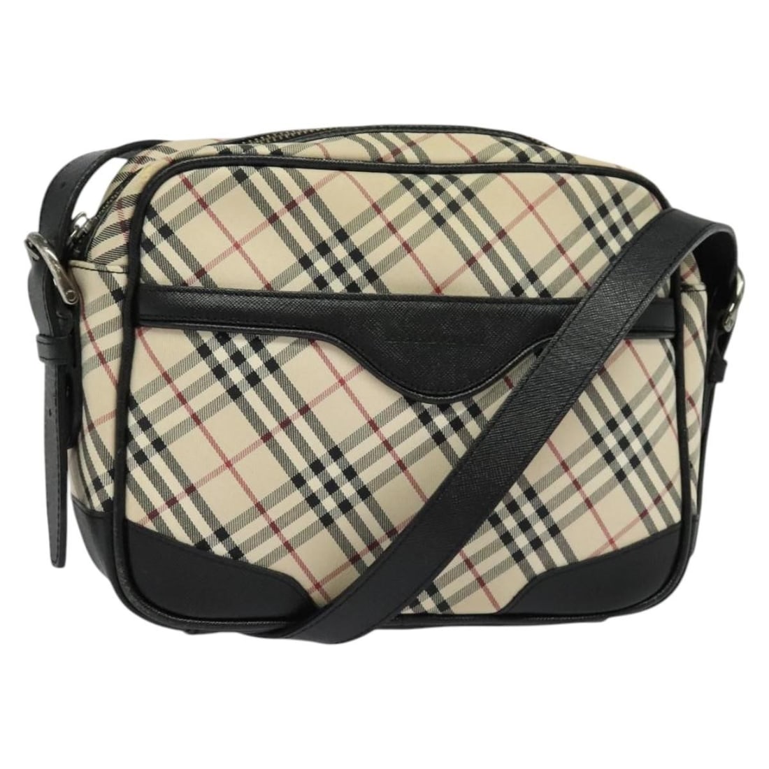 Authentic Burberry Nova Check Beige Canvas Shoulder Bag 137455 (1 of 18)