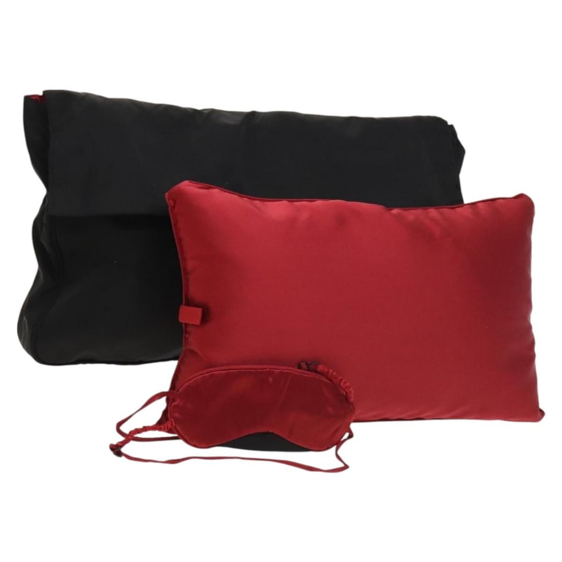 PRADA Black Silk Pillow Set 2 Pieces Authentic Italy: PRADA Black Silk Pillow Set 2 Pieces Authentic Italy This PRADA Pillow Set features a luxurious silk material in a classic black color, crafted in Italy. The set includes two silk pillows, perfect for