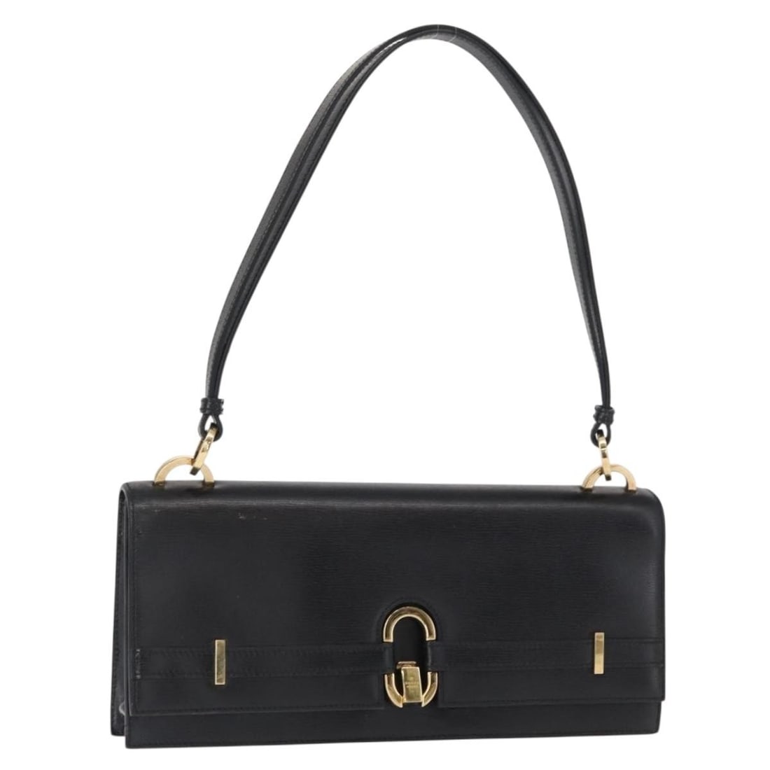 GUCCI Black Gold Leather Shoulder Bag 001 4045 Authentic: GUCCI Black Gold Leather Shoulder Bag 001 4045 Authentic This authentic GUCCI Shoulder Bag is a stylish accessory crafted in Italy from premium leather. The elegant black and gold color combination ad