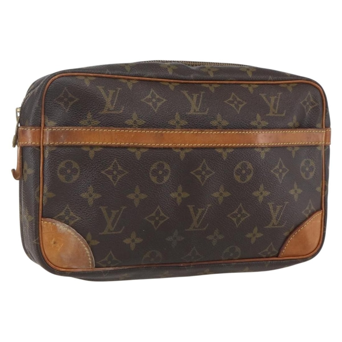 Louis Vuitton Compiegne 28 Monogram Canvas Clutch Bag M51845 France: Louis Vuitton Compiegne 28 Monogram Canvas Clutch Bag M51845 France This Louis Vuitton Compiegne 28 clutch bag features the signature Monogram Canvas exterior and classic monogram colorway. Made in Fr