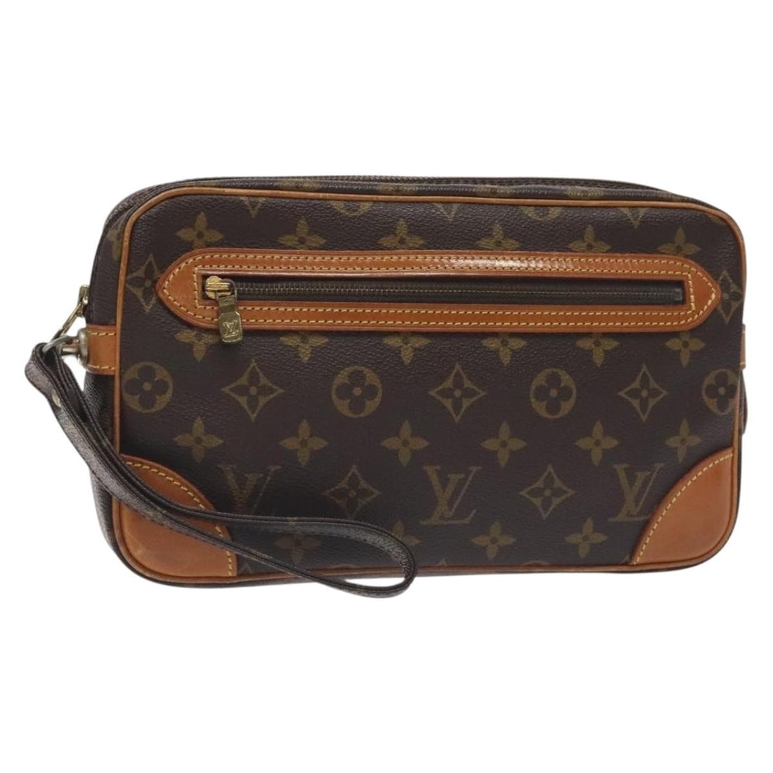 LOUIS VUITTON Monogram Marly Dragonne GM Clutch Bag M51825 France Auth: LOUIS VUITTON Monogram Marly Dragonne GM Clutch Bag M51825 France Auth This LOUIS VUITTON Monogram Marly Dragonne GM Clutch Bag is a stylish accessory made from durable Monogram Canvas. Its classic mo