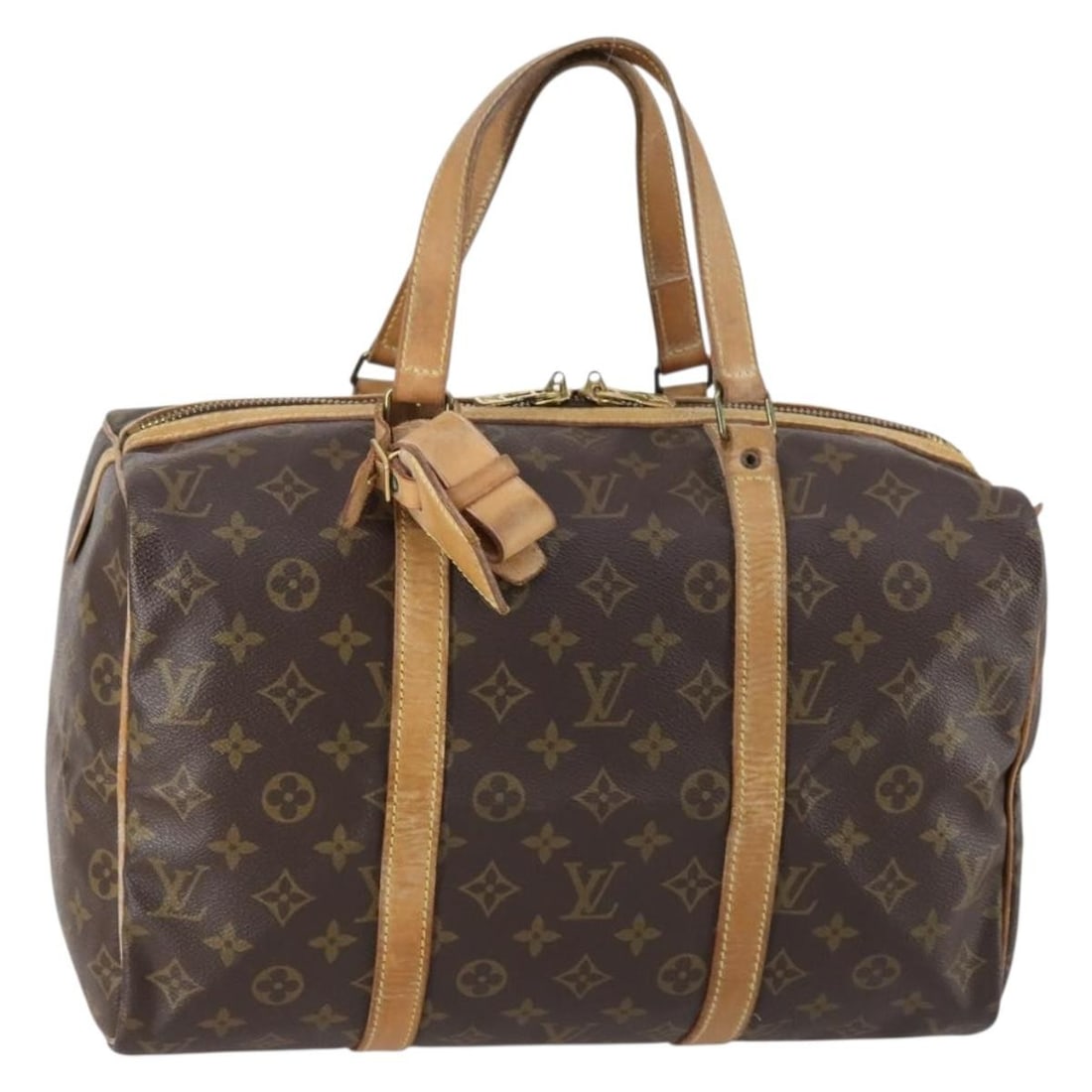 LOUIS VUITTON Monogram Sac Souple 35 Boston Bag M41626 Auth France (1 of 18)