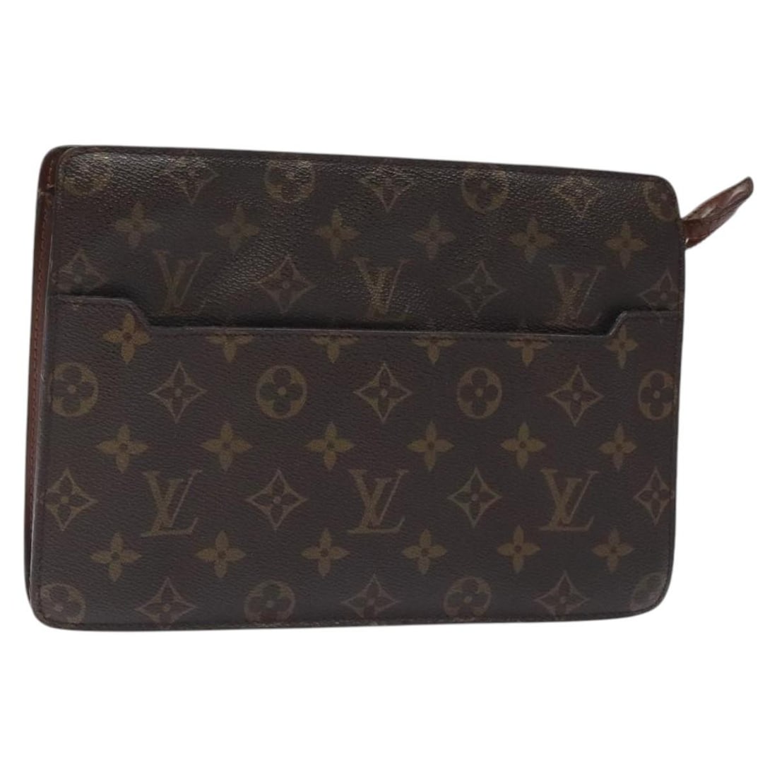 LOUIS VUITTON Monogram Pochette Homme Clutch Bag M51795 Auth France (1 of 18)