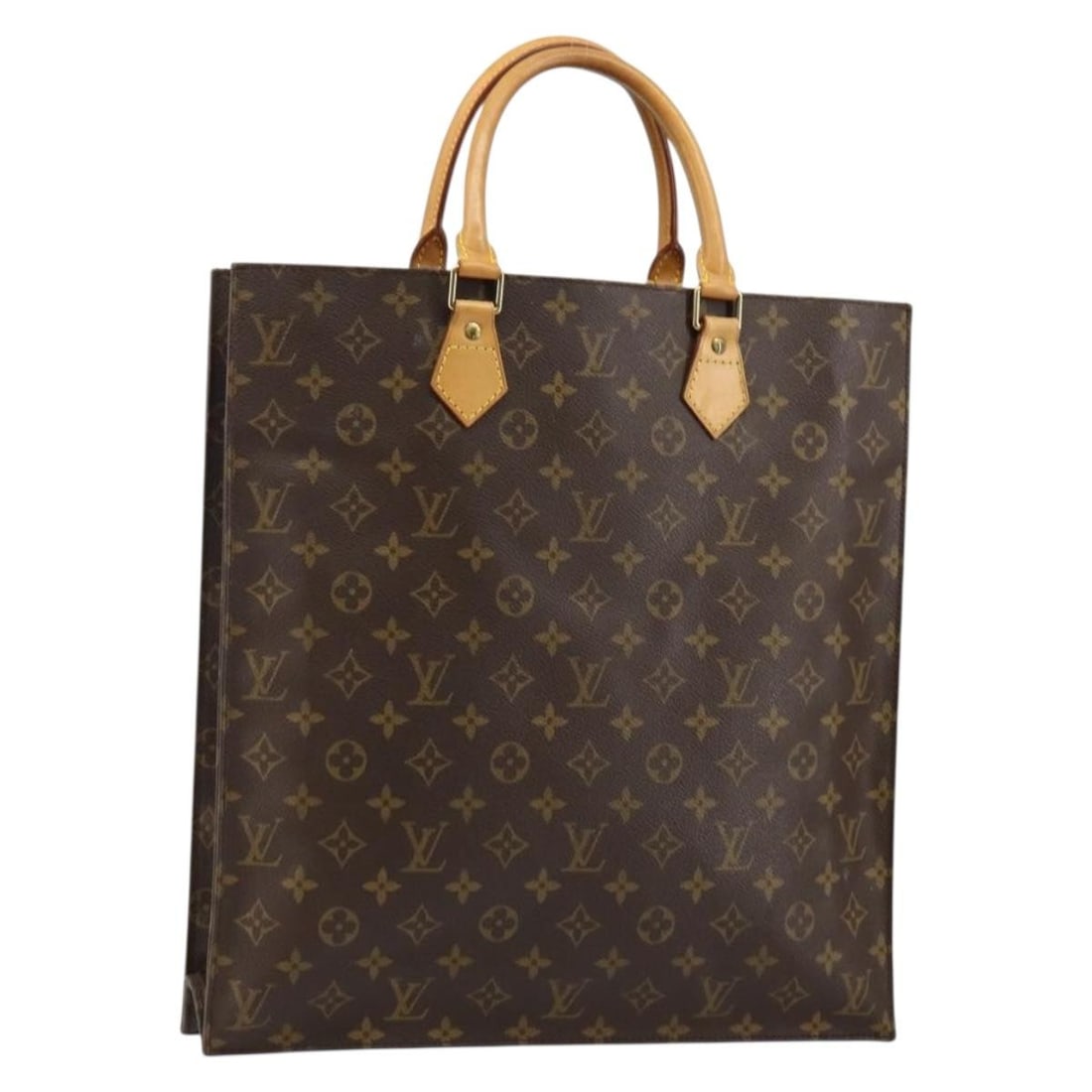 Louis Vuitton Monogram Sac Plat Hand Bag M51140 Made in France (1 of 18)
