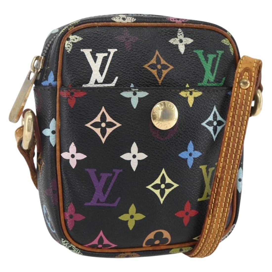 Louis Vuitton Multicolor Monogram Black Lift Shoulder Bag M40056 (1 of 18)