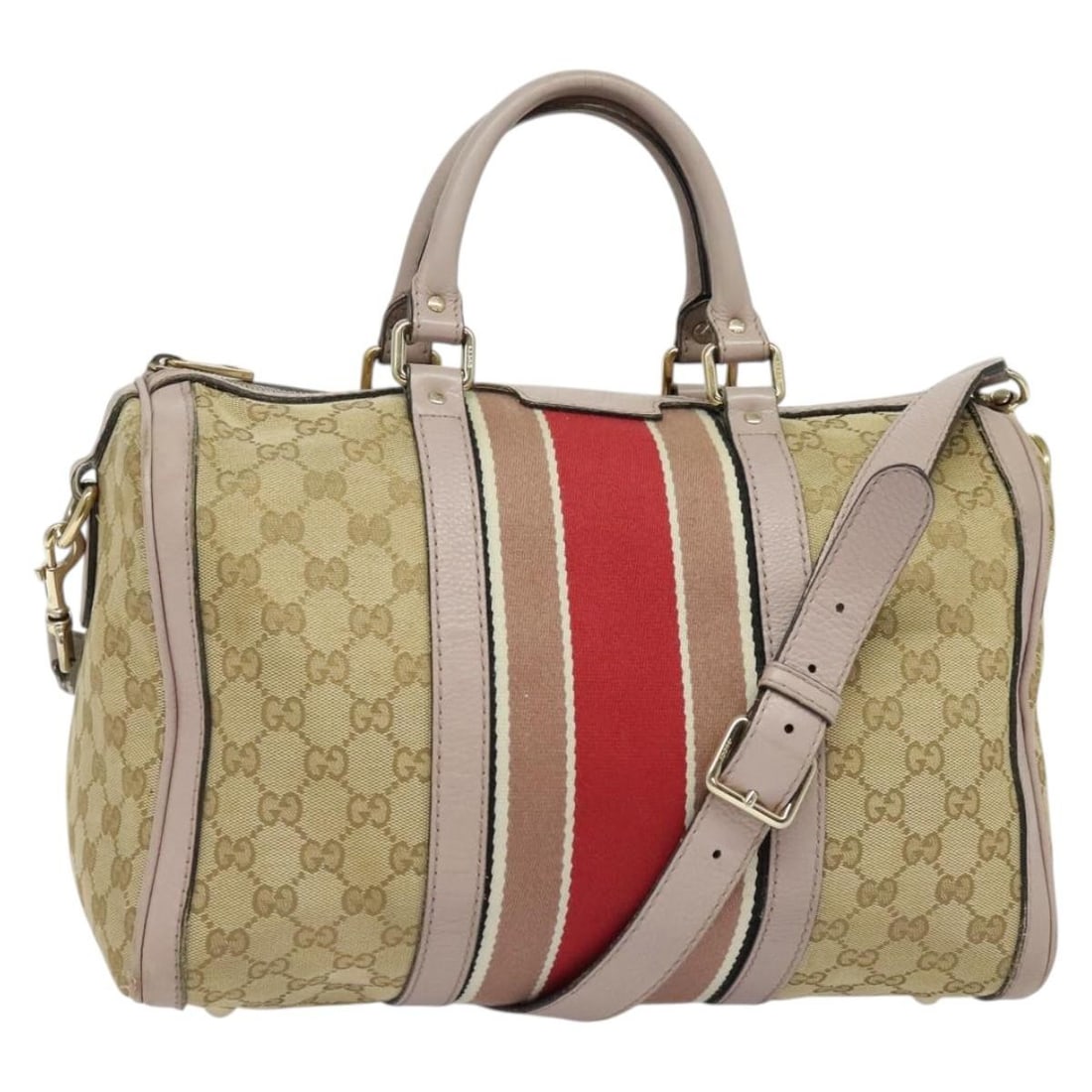 GUCCI GG Canvas Sherry Line Hand Bag Beige Gold 247205 Made in Italy Auth: GUCCI GG Canvas Sherry Line Hand Bag Beige Gold 247205 Made in Italy Auth This authentic GUCCI GG Canvas Sherry Line Hand Bag is a stylish accessory that showcases a sophisticated blend of beige and g