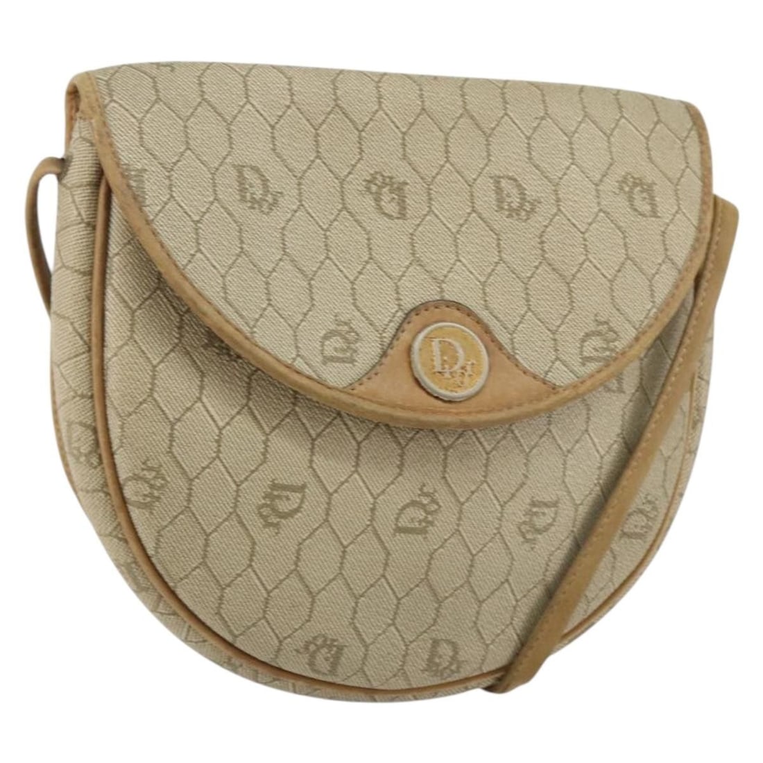 Christian Dior Beige Honeycomb Canvas Shoulder Bag PVC Auth: Christian Dior Beige Honeycomb Canvas Shoulder Bag PVC Auth This authentic Christian Dior Honeycomb Canvas Shoulder Bag is a stylish accessory crafted from durable PVC leather in a sophisticated beige