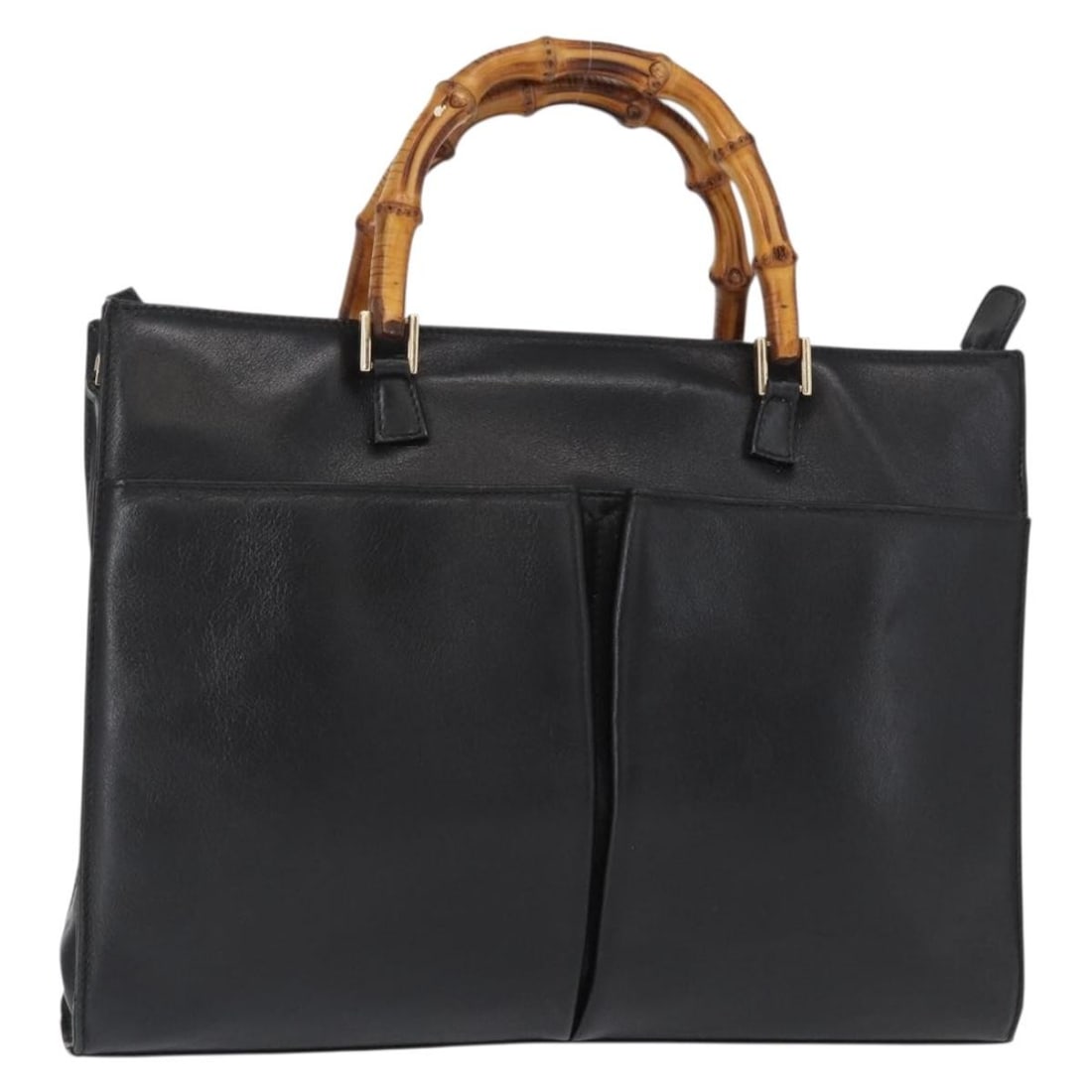 GUCCI Bamboo Leather Hand Bag Black Gold 001 2855 1875 0 Auth: GUCCI Bamboo Leather Hand Bag Black Gold 001 2855 1875 0 Auth Experience the elegance of the GUCCI Bamboo Hand Bag, a stunning accessory crafted from premium leather in a sophisticated black and gold