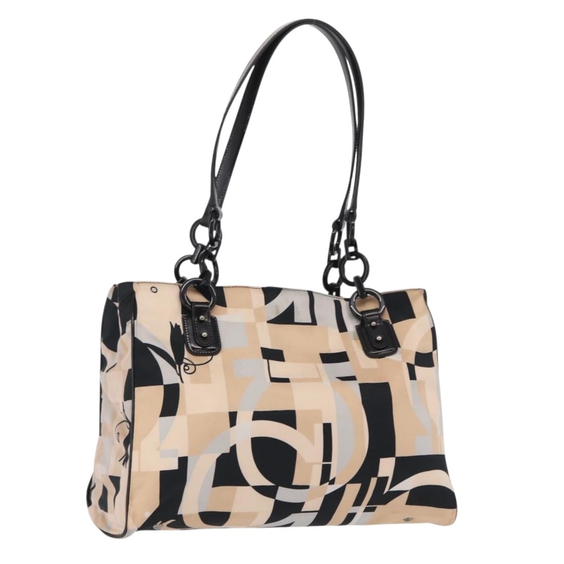 Satin Beige Silver Tote by Salvatore Ferragamo Italy: Satin Beige Silver Tote by Salvatore Ferragamo Italy This Salvatore Ferragamo tote bag features a beige and silver satin exterior and is crafted in Italy. The bag has a spacious interior and dual hand